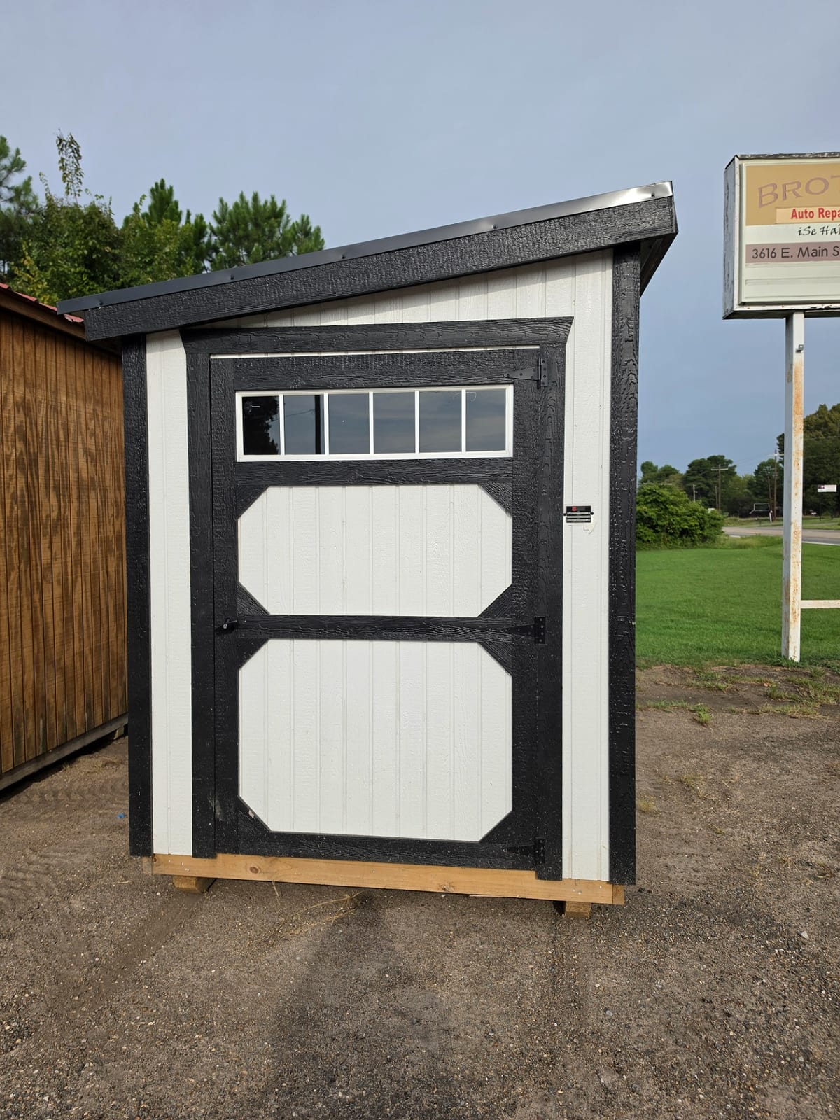 6x12 Mini Shed at Russellville Lot- Krazy K Buildings and More