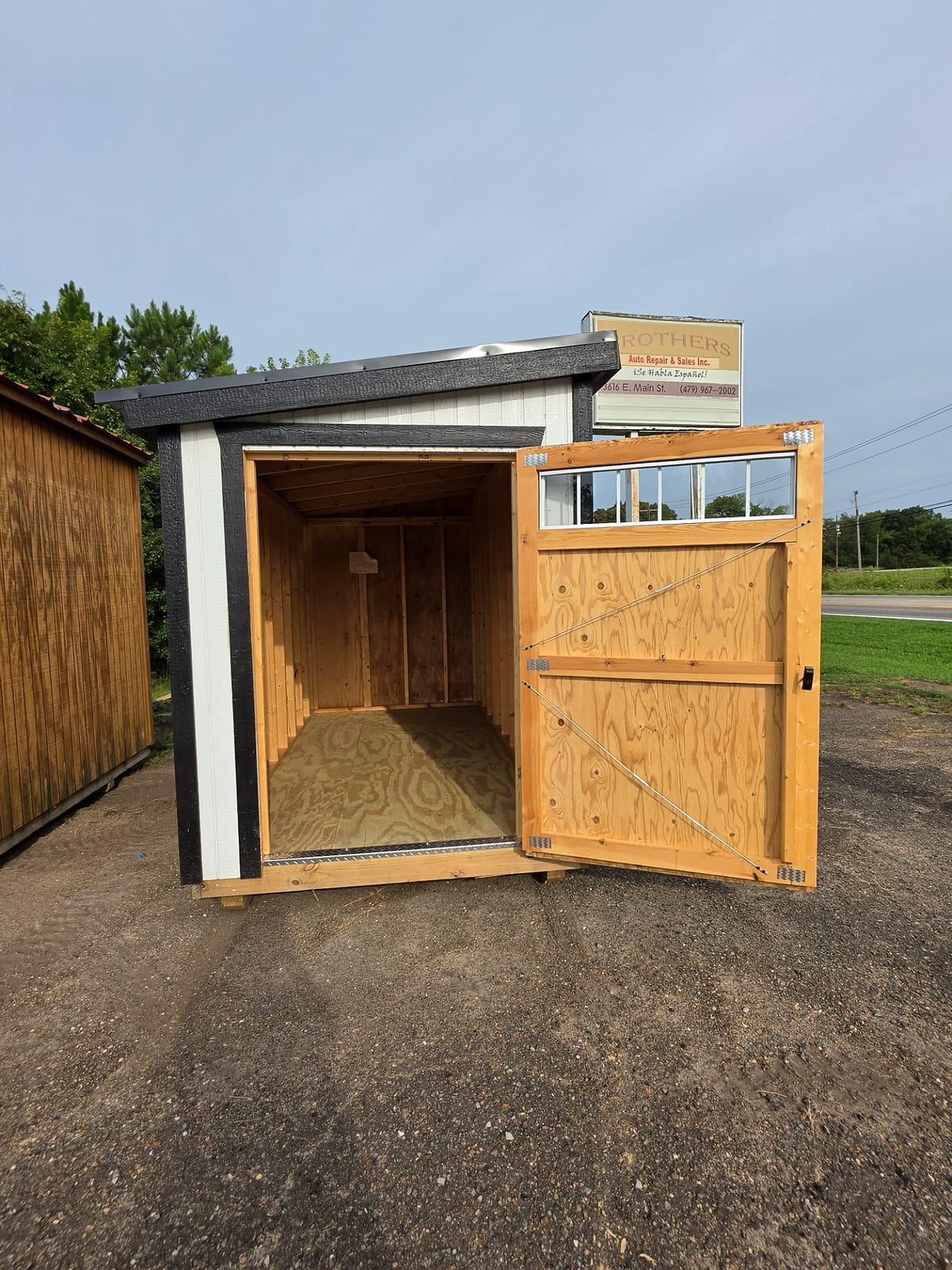 6x12 Mini Shed at Russellville Lot- Krazy K Buildings and More