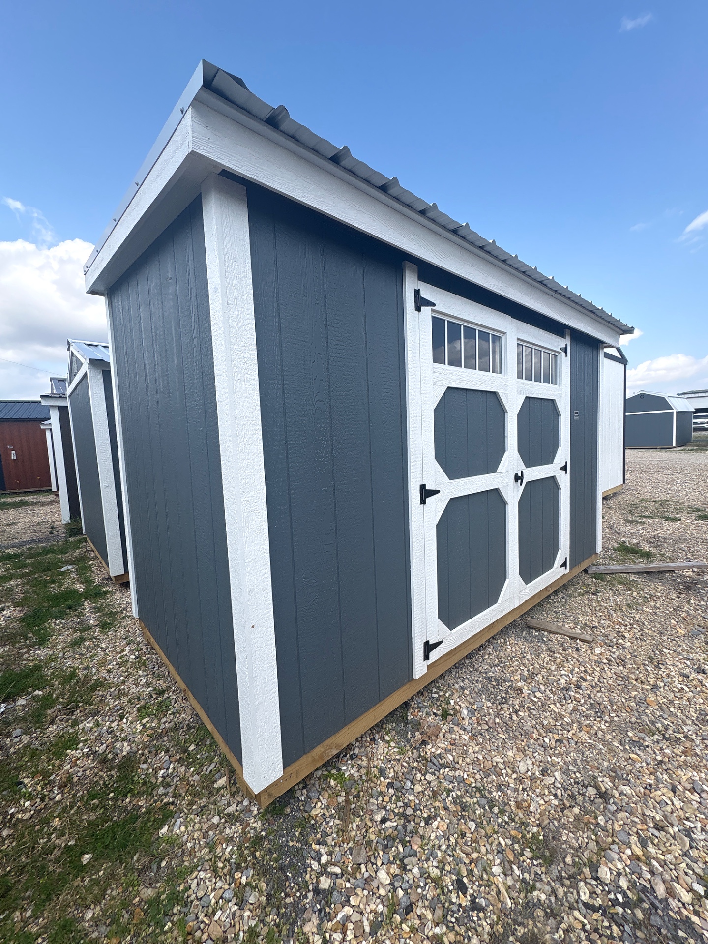 6x12 Mini Shed at Cajun Buildings and Carports