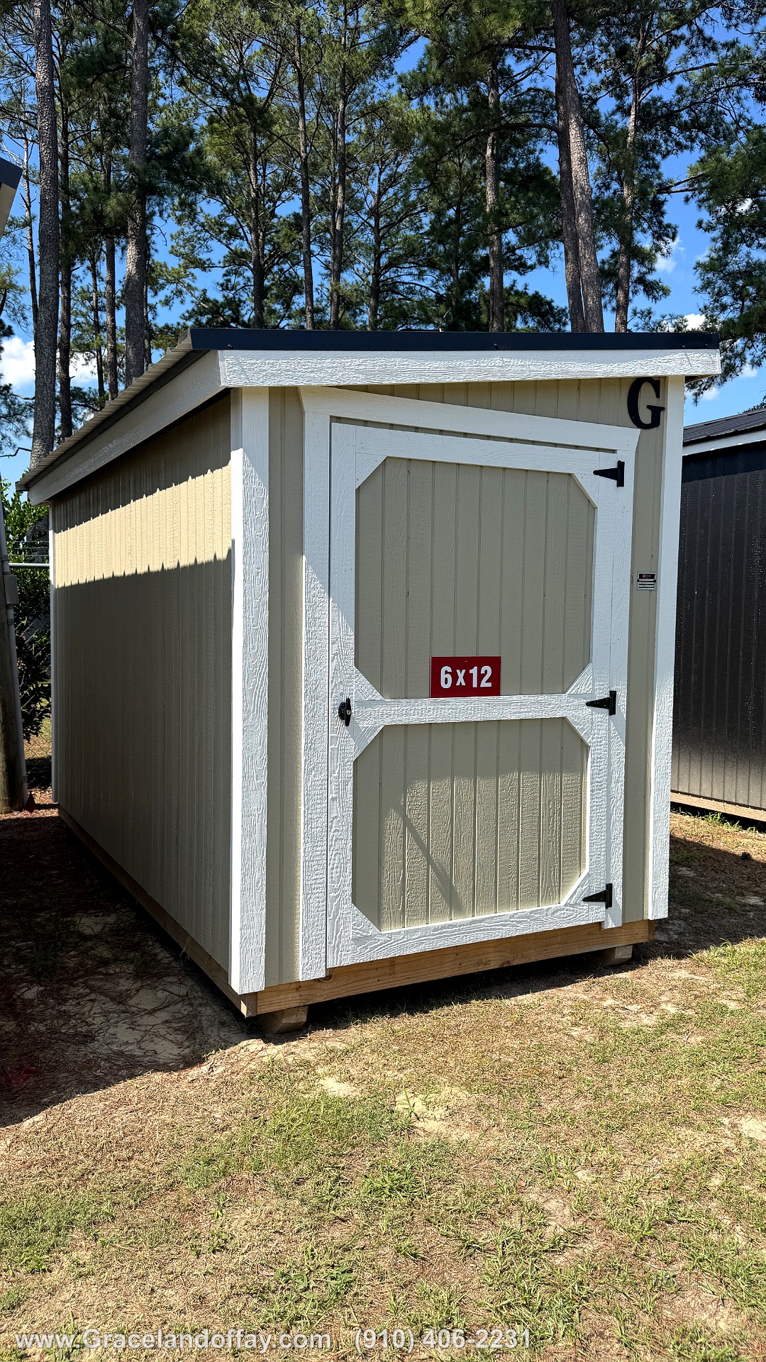 6x12 Mini Shed at Graceland Buildings of Fayetteville