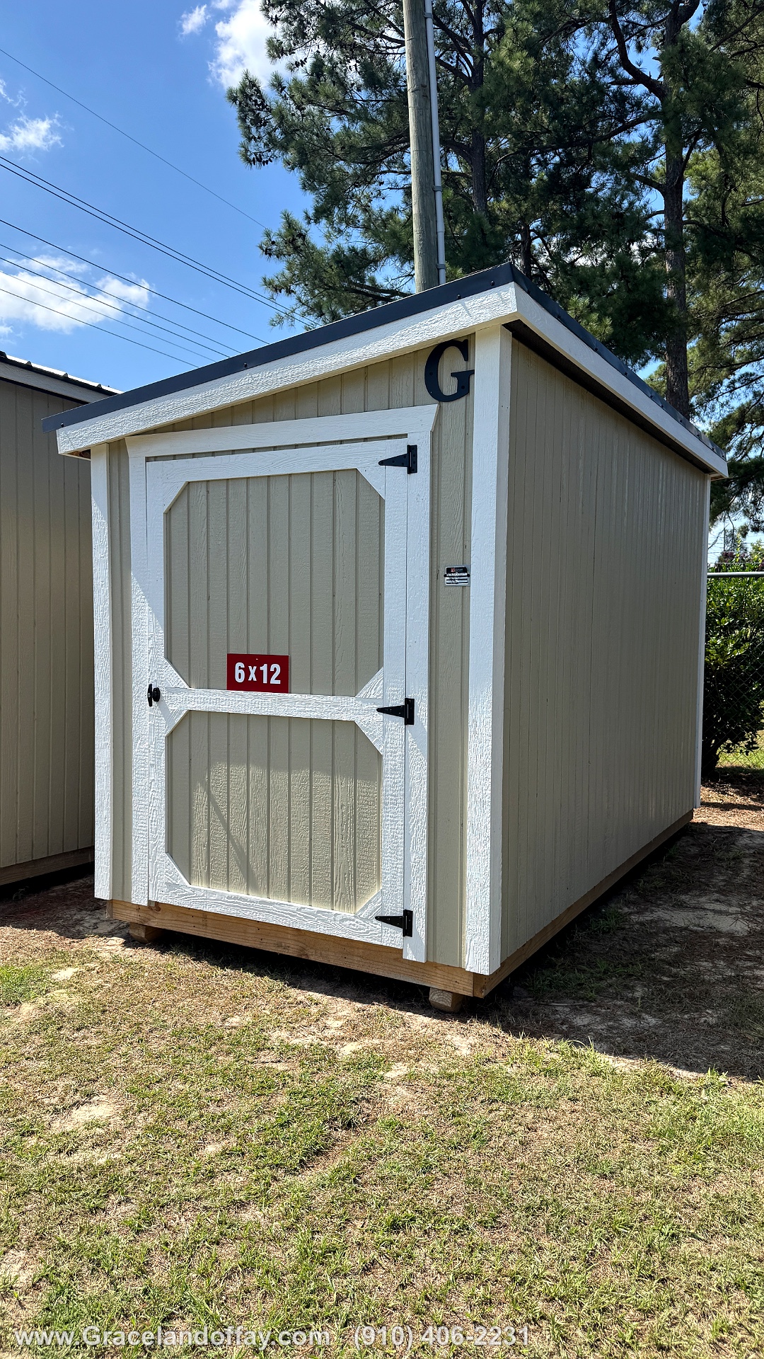 6x12 Mini Shed at Graceland Buildings of Fayetteville