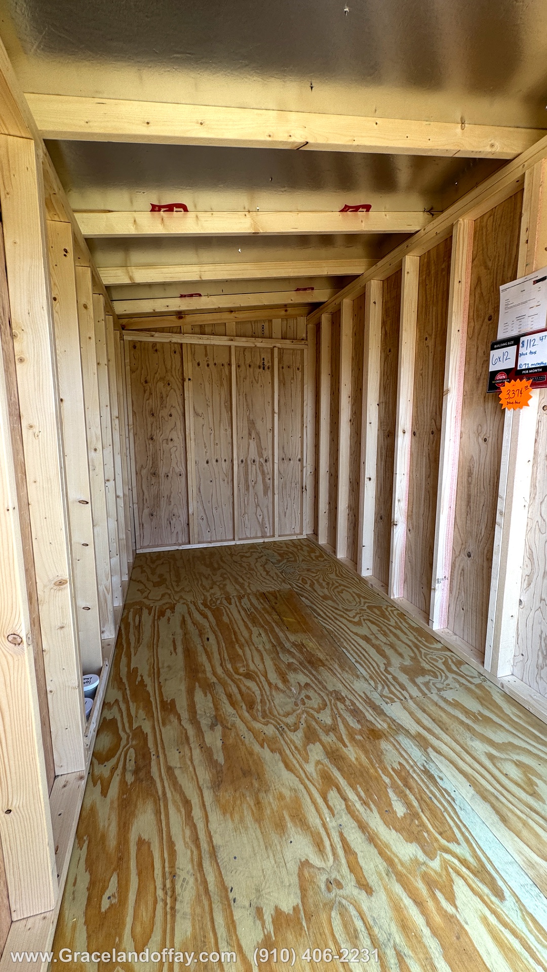 6x12 Mini Shed at Graceland Buildings of Fayetteville