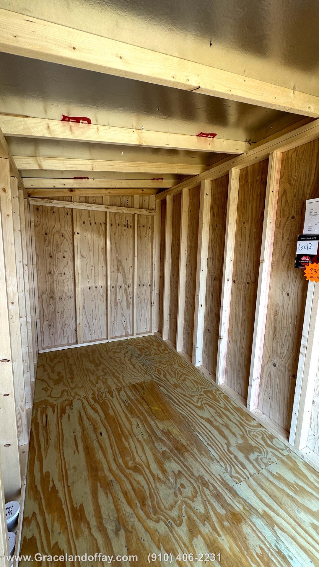 6x12 Mini Shed at Graceland Buildings of Fayetteville