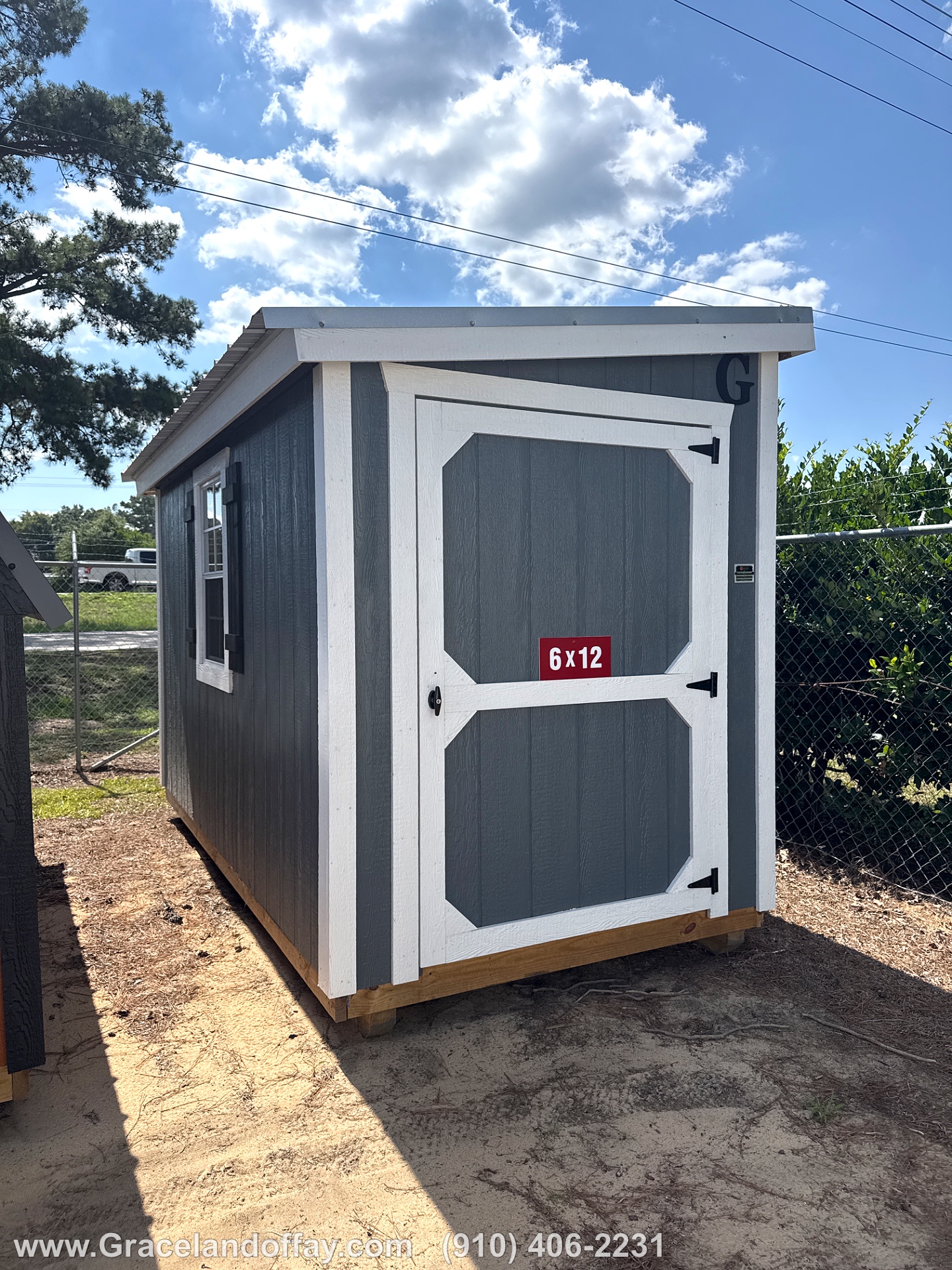 6x12 Mini Shed at Graceland Buildings of Fayetteville