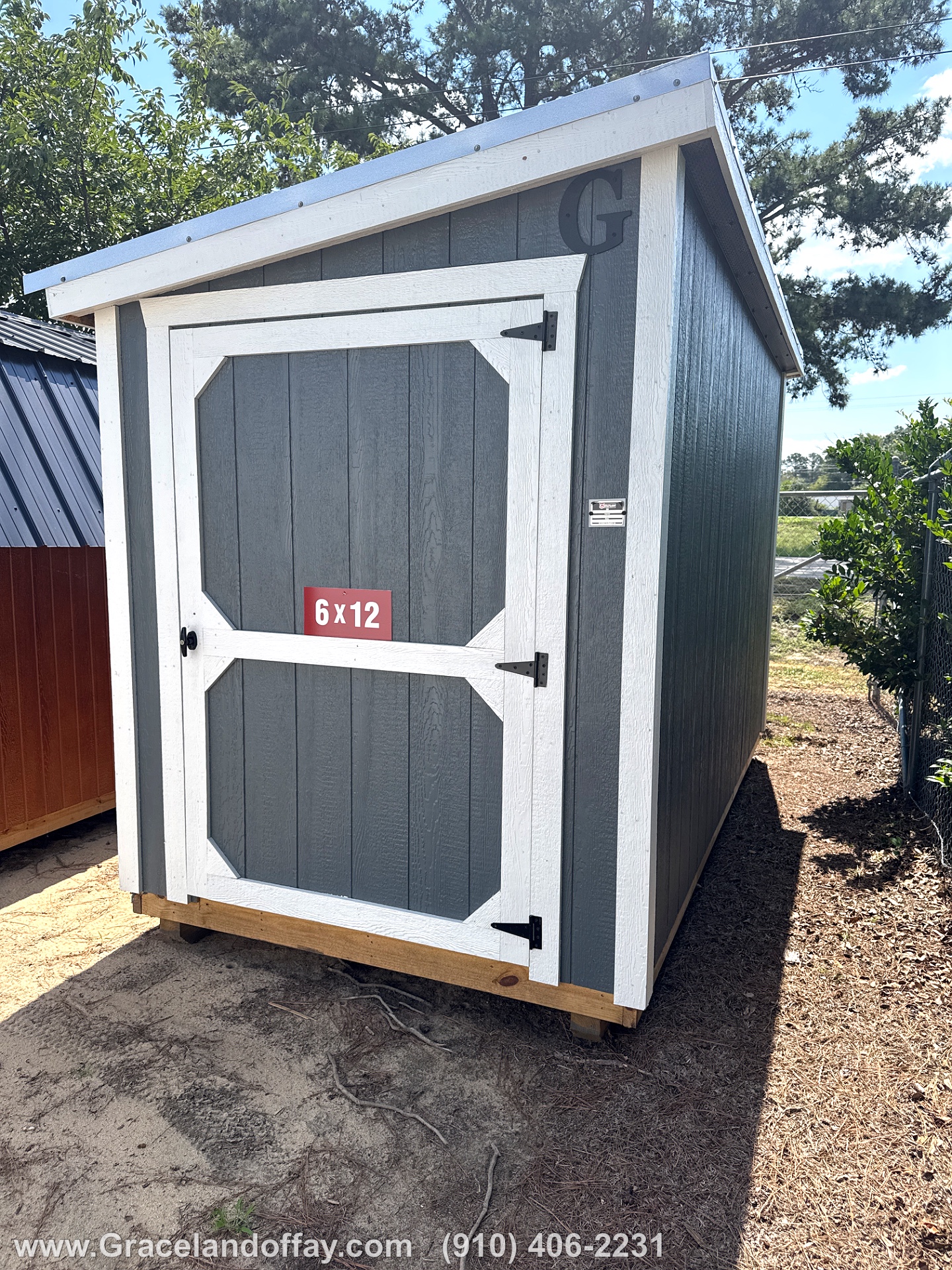 6x12 Mini Shed at Graceland Buildings of Fayetteville