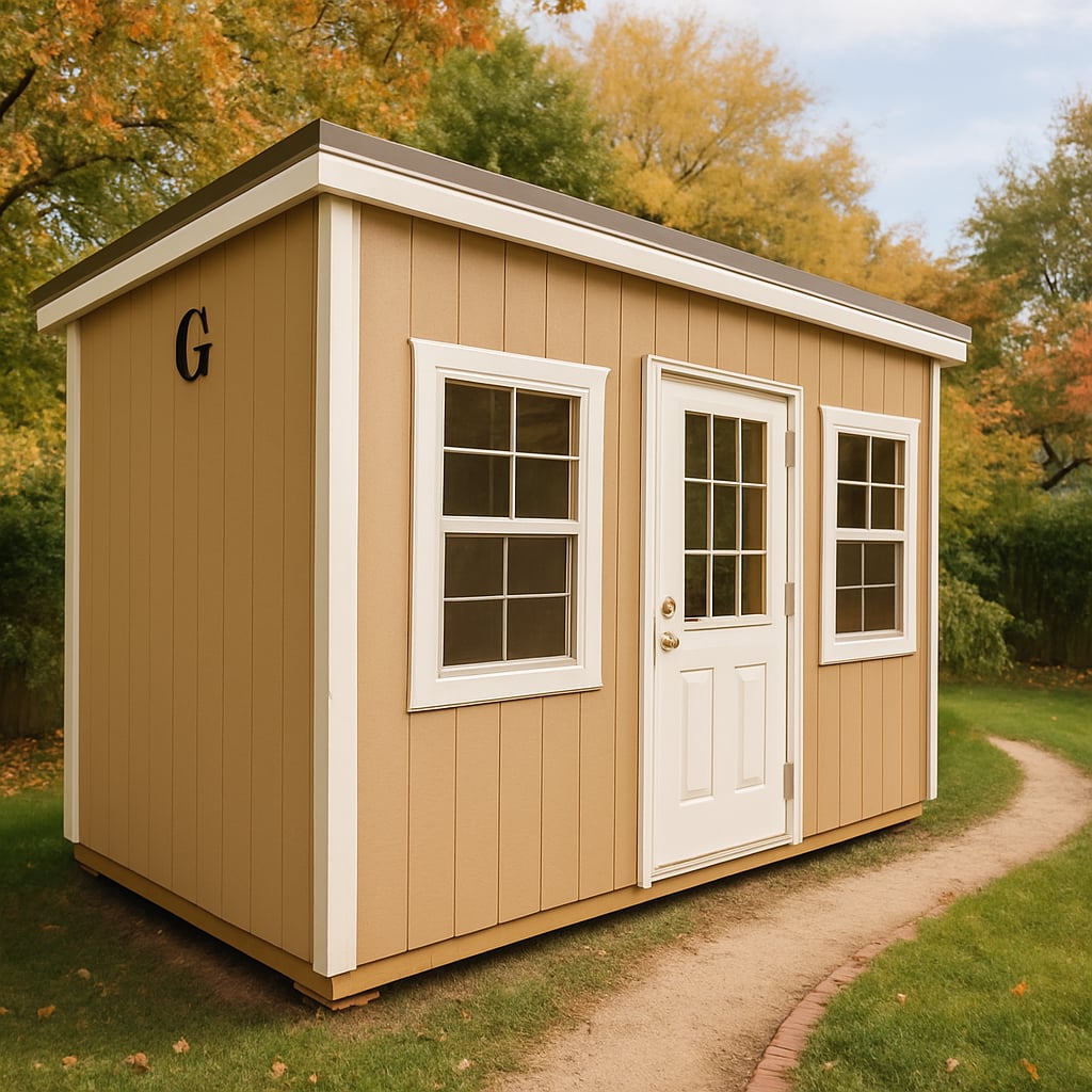6x12 Mini Shed at Hill  Top Sales