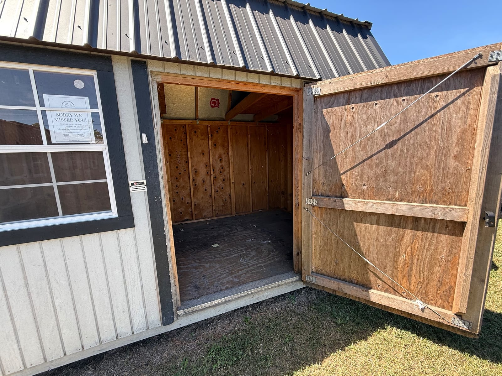 8x12 Side Lofted Barn at Willis Buildings