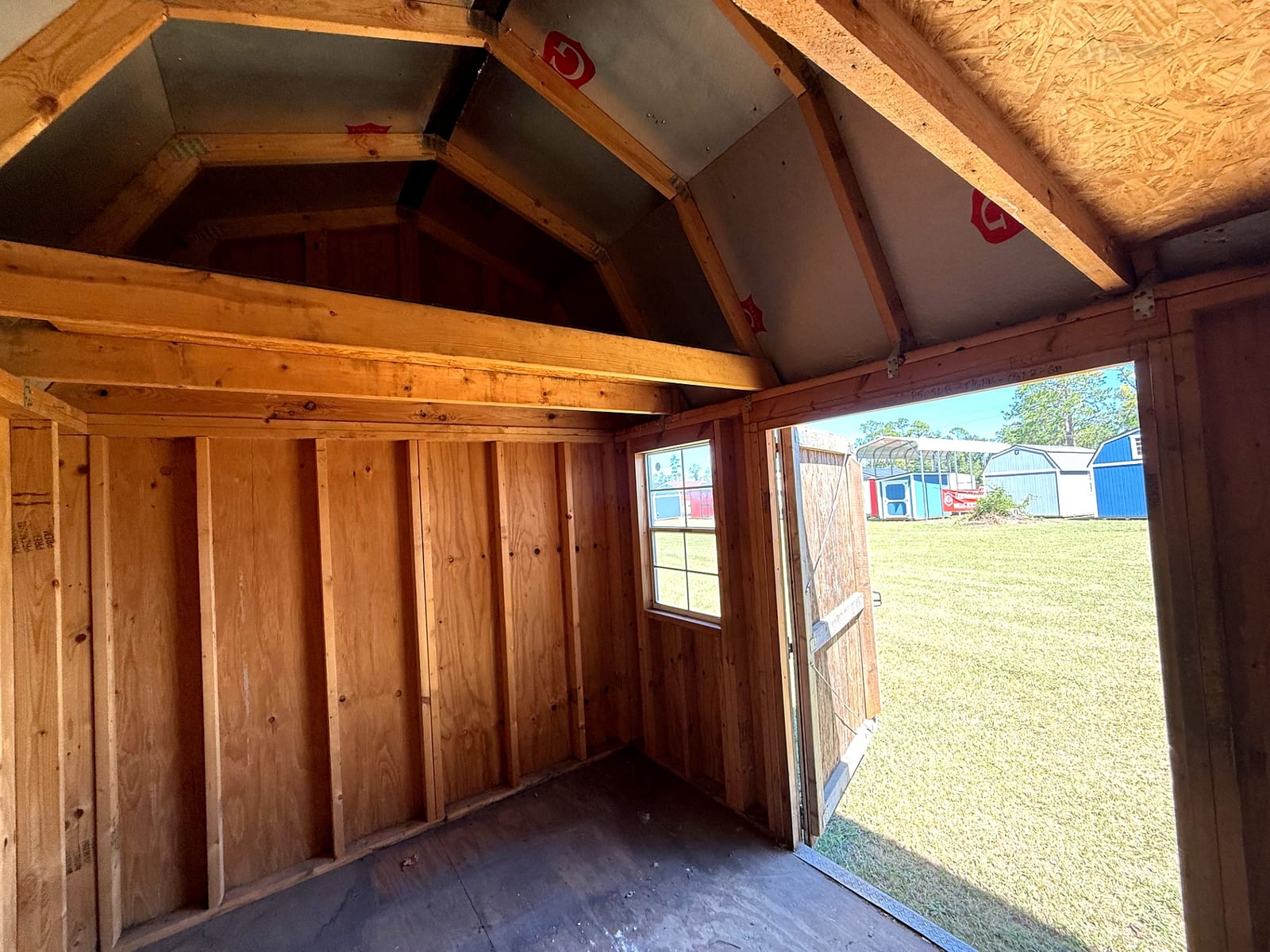8x12 Side Lofted Barn at Willis Buildings
