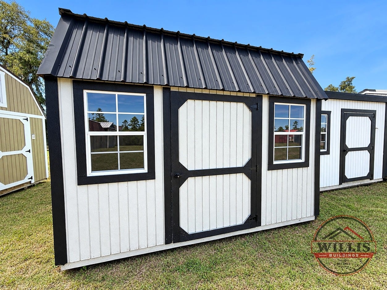 8x12 Side Lofted Barn at Willis Buildings