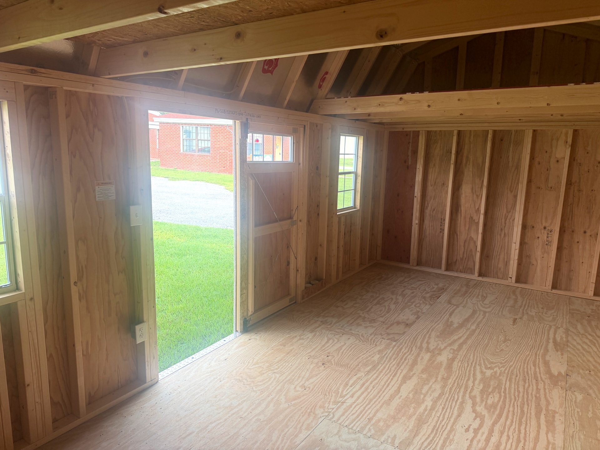 10x20 Side Lofted Barn at Moultrie Lot- Willis Buildings