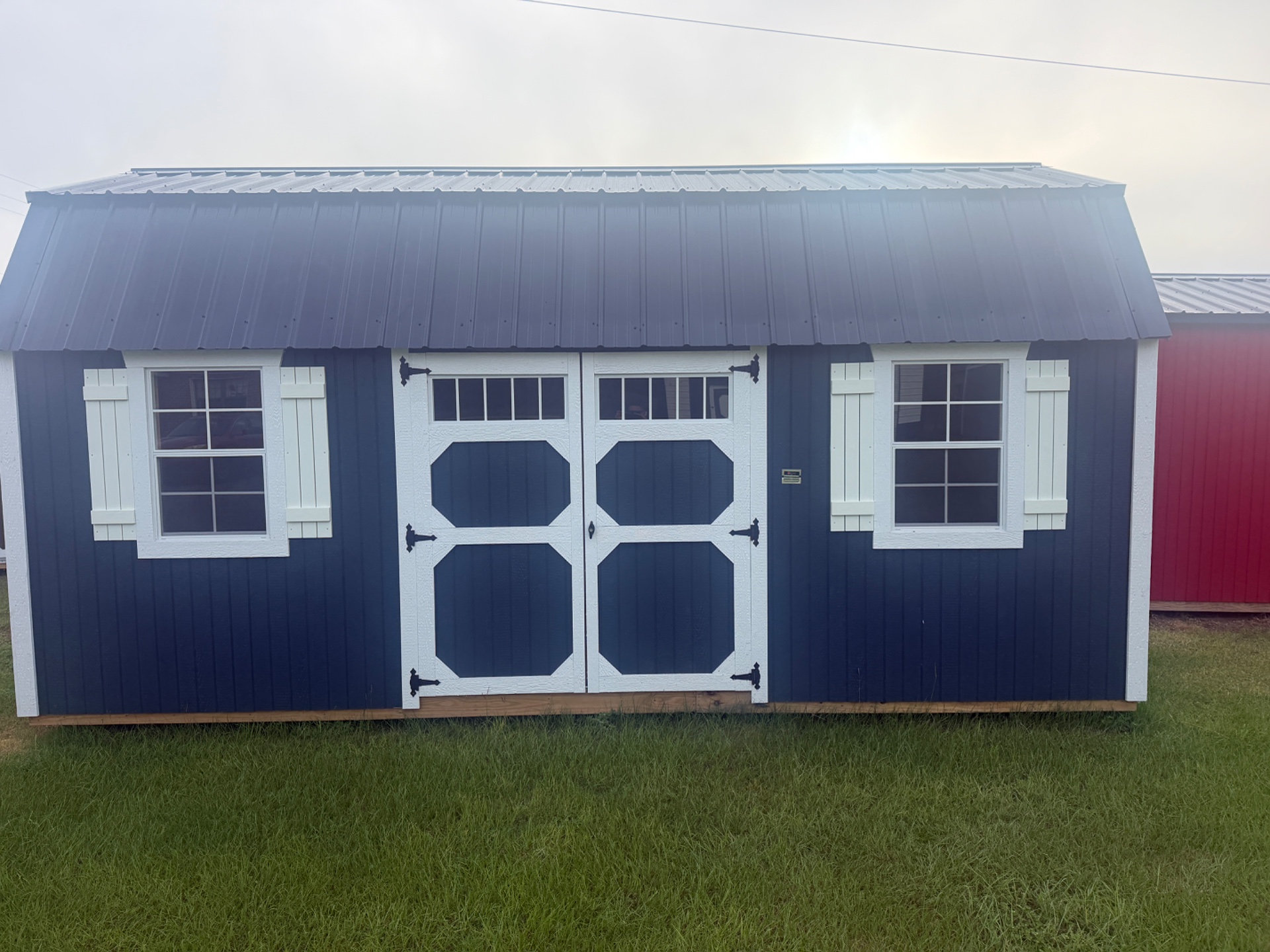10x20 Side Lofted Barn at Moultrie Lot- Willis Buildings