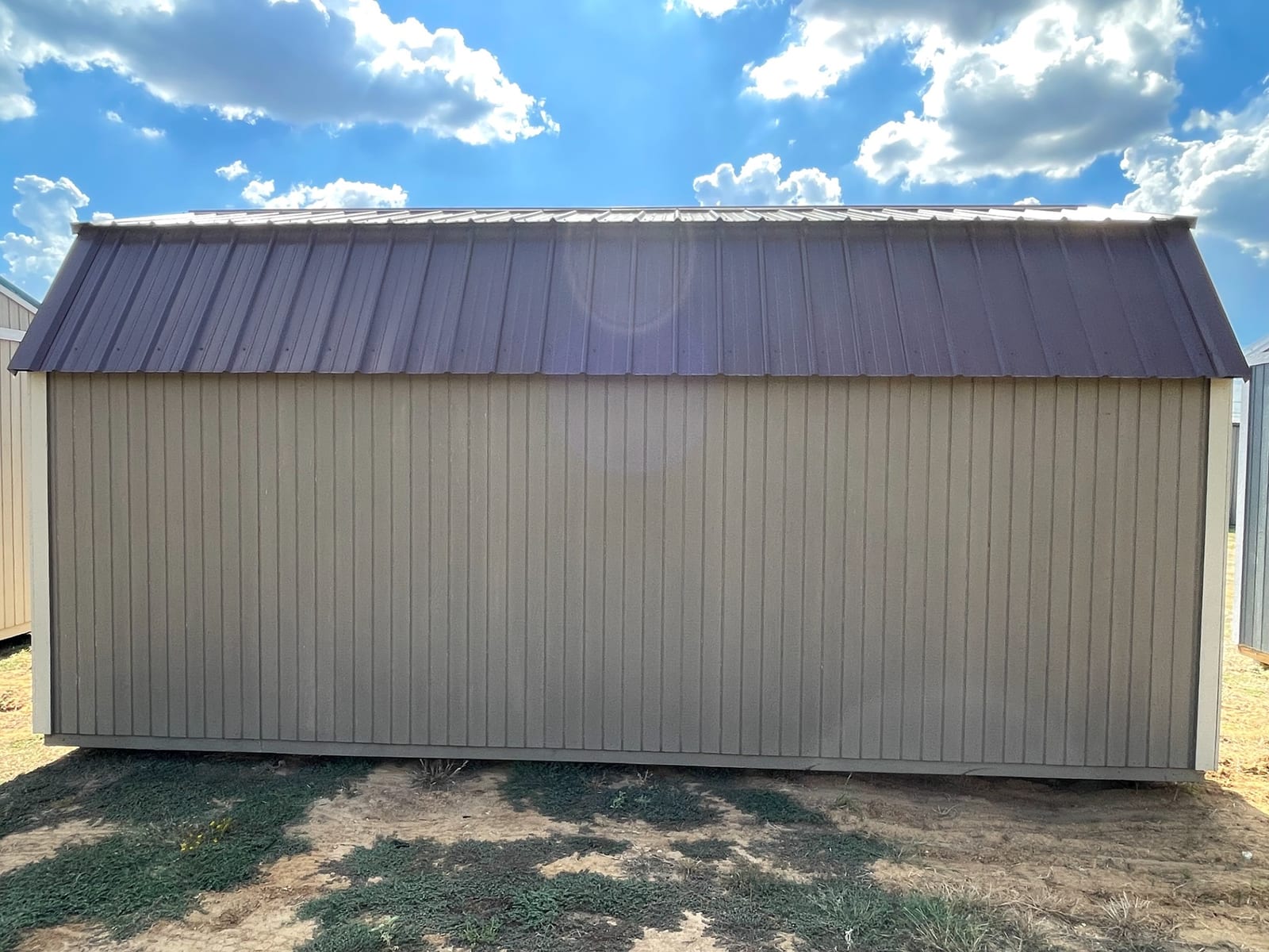 10x20 Side Lofted Barn at Tyler Lot- ETX Steel Tyler