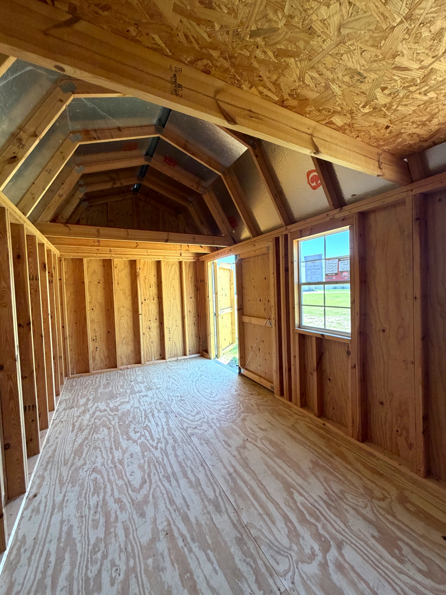 8x16 Side Lofted Barn at Willis Buildings