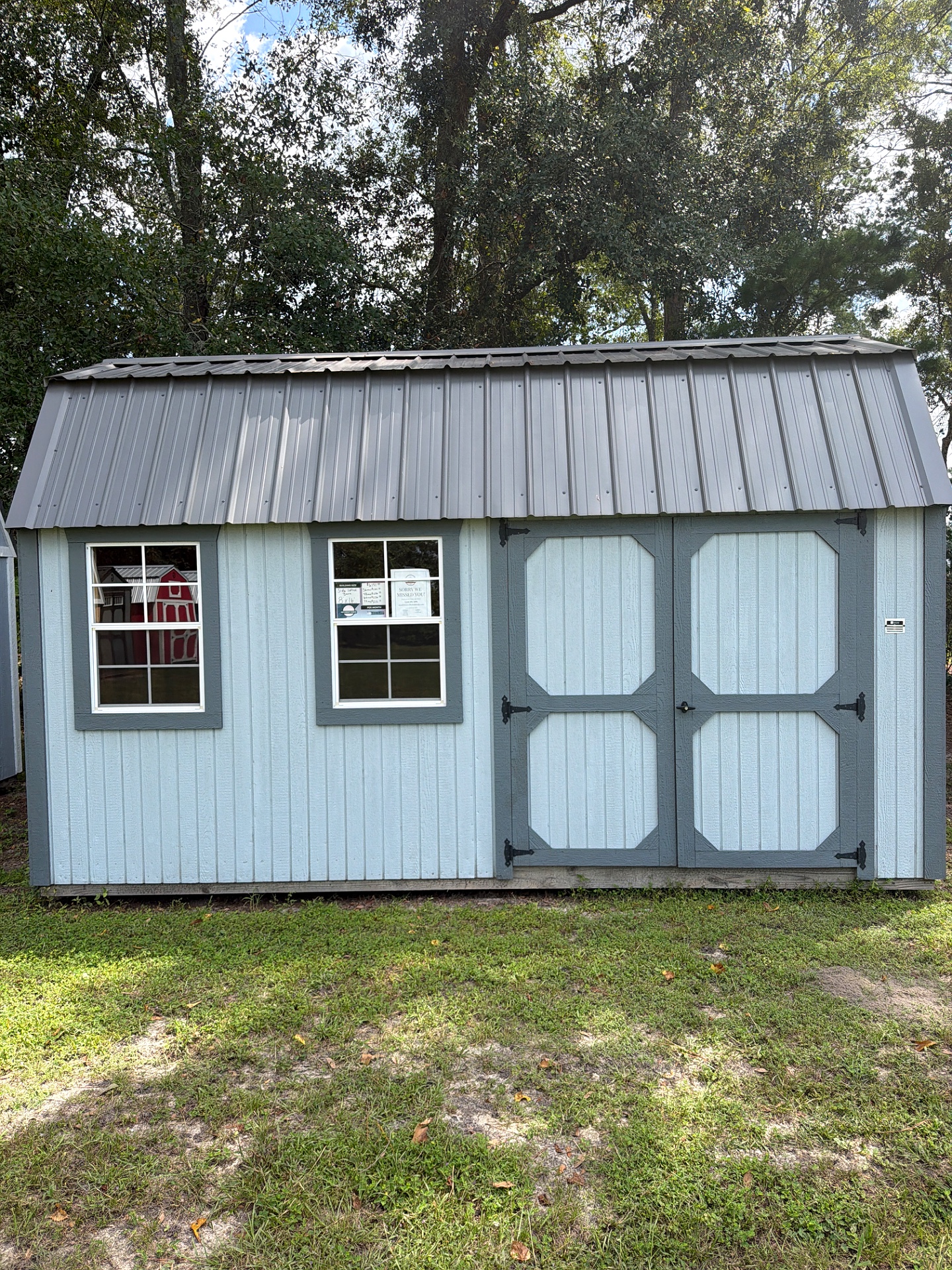 8x16 Side Lofted Barn at Willis Buildings