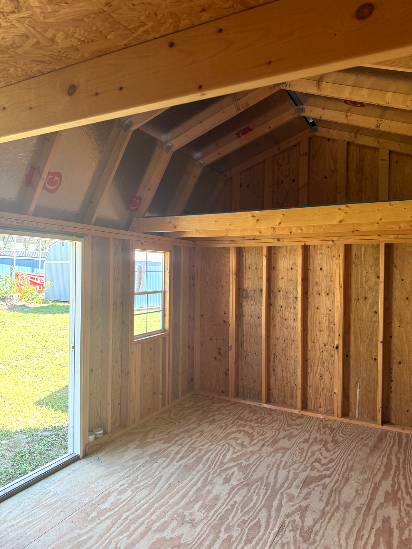 10x16 Side Lofted Barn at Willis Buildings