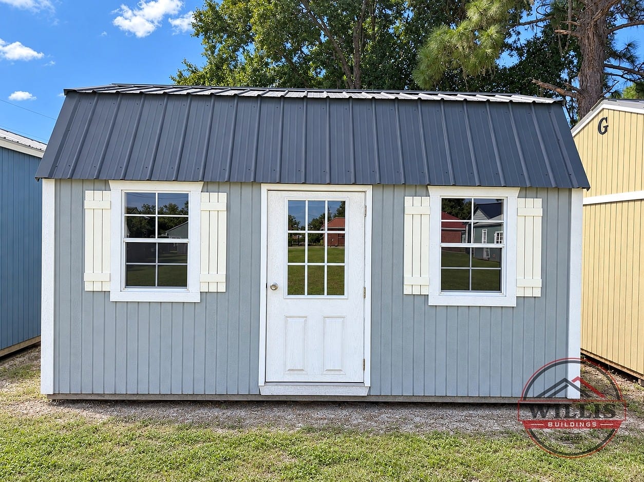 10x16 Side Lofted Barn at Willis Buildings