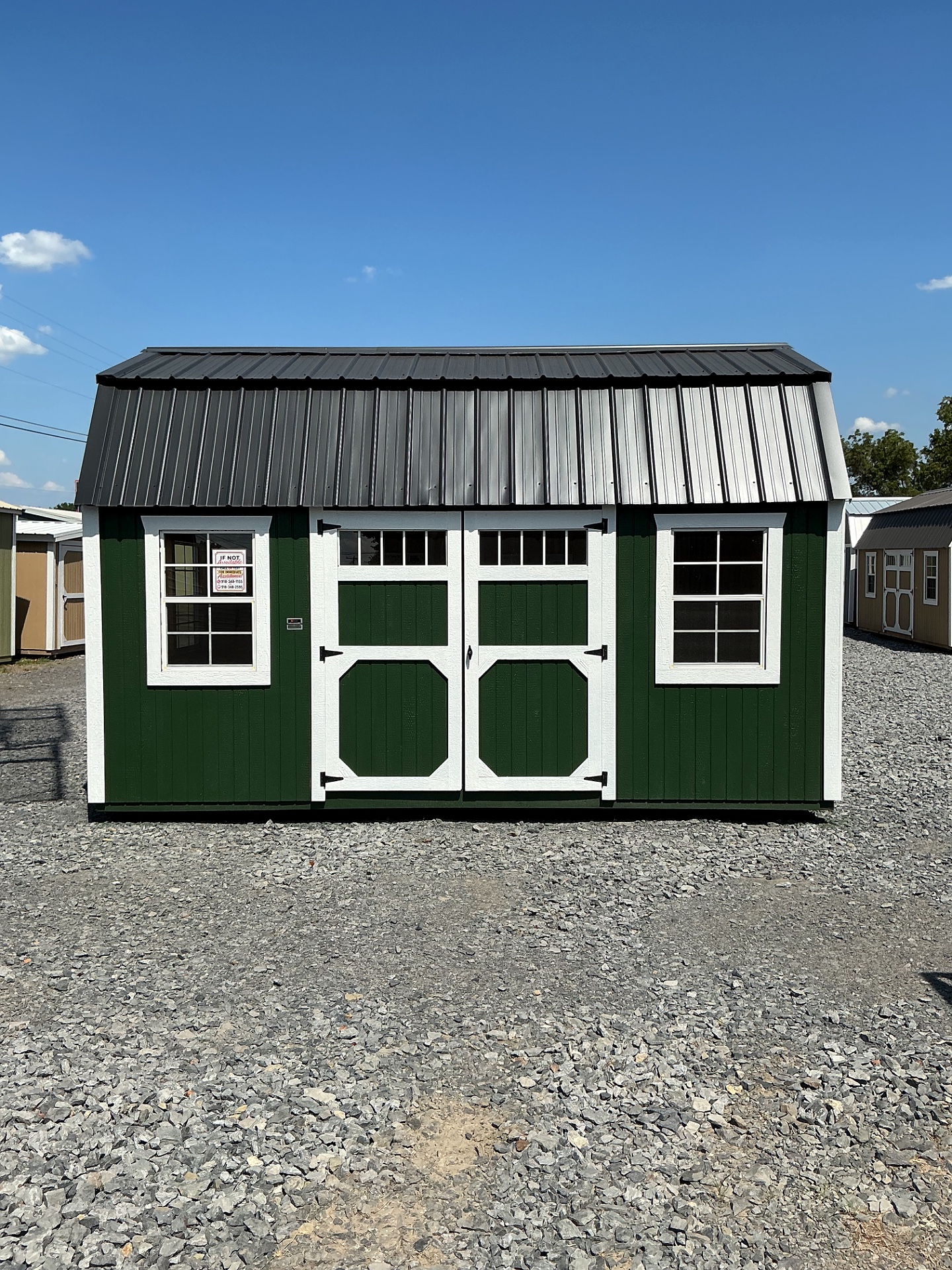 10x16 Side Lofted Barn at G&L Carports & Portable Buildings