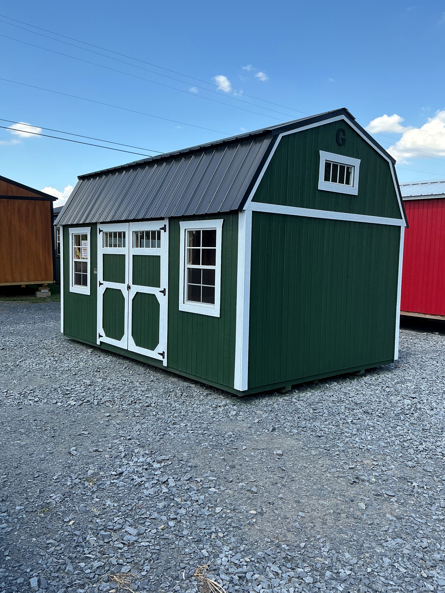 10x16 Side Lofted Barn at G&L Carports & Portable Buildings
