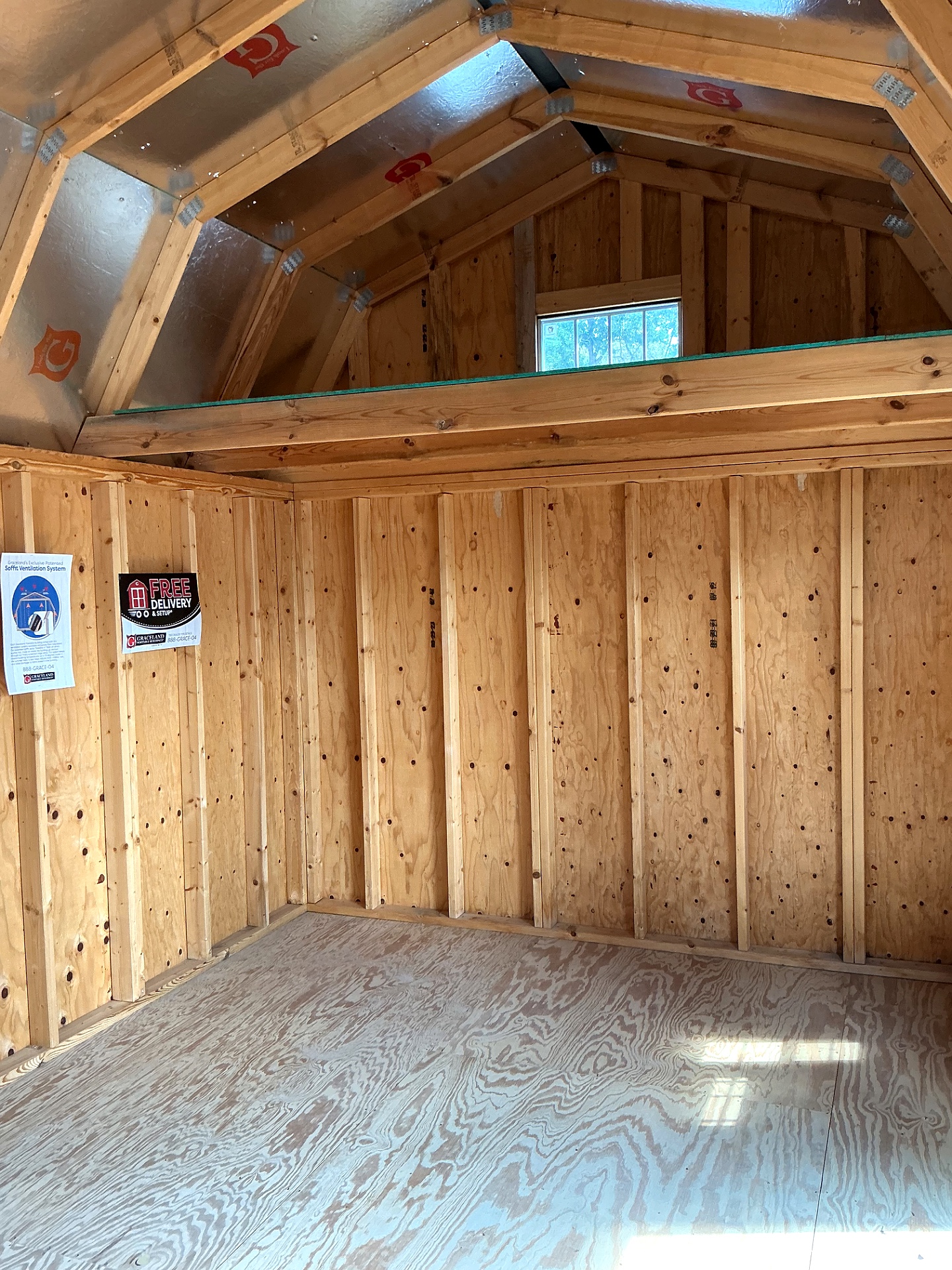 10x16 Side Lofted Barn at G&L Carports & Portable Buildings