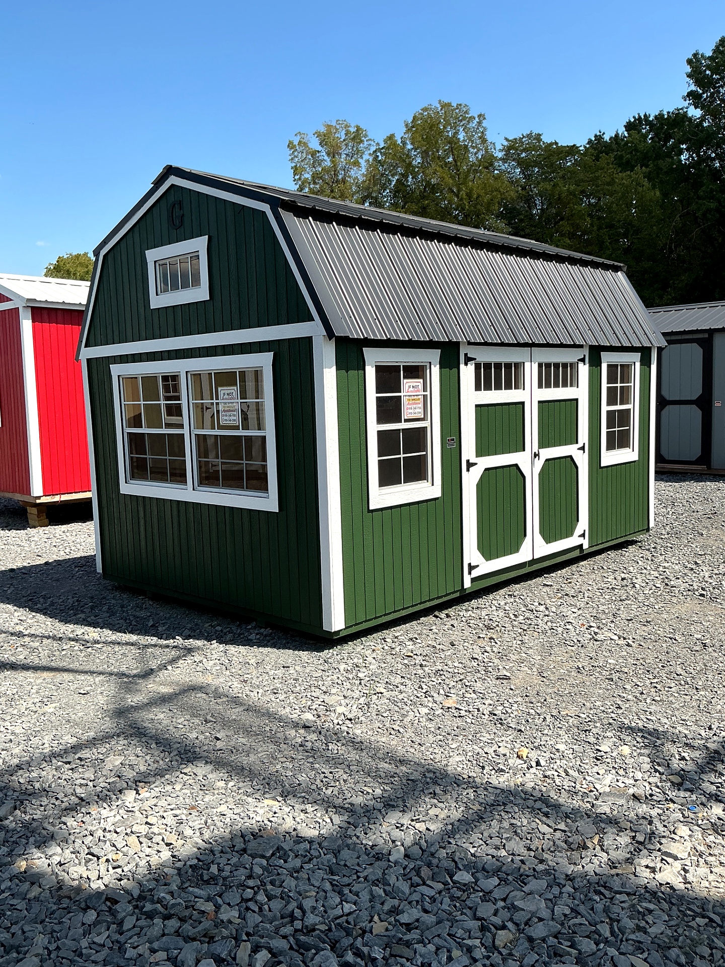 10x16 Side Lofted Barn at G&L Carports & Portable Buildings