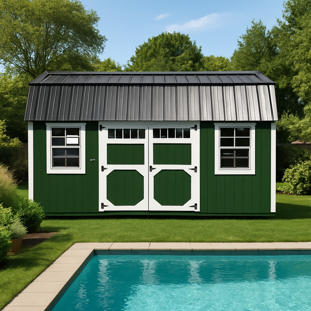 10x16 Side Lofted Barn at G&L Carports & Portable Buildings
