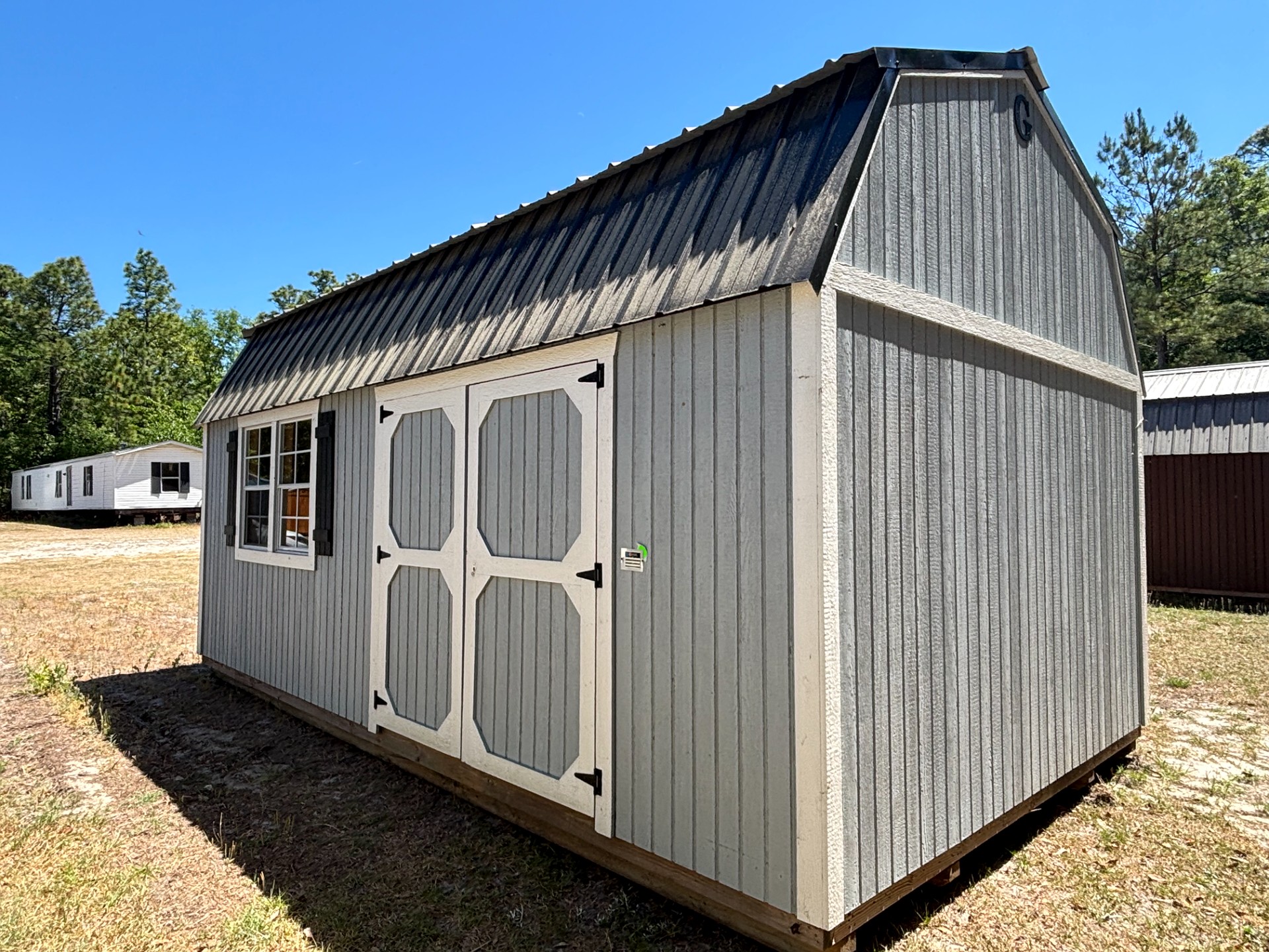 12x20 Side Lofted Barn at Portable Buildings of Ravenel