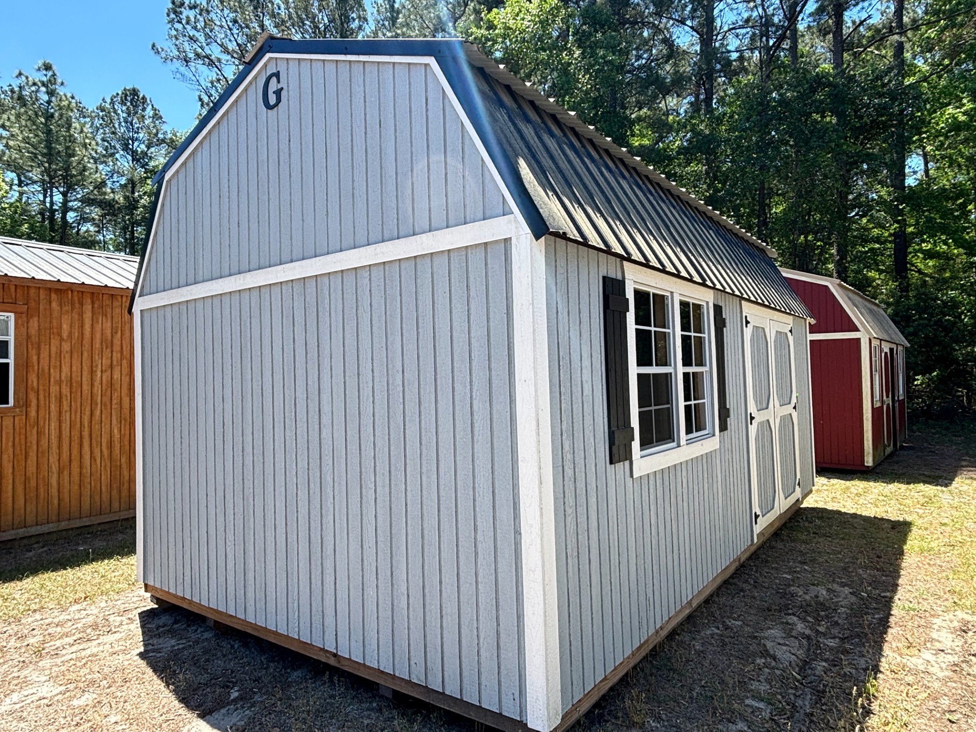 12x20 Side Lofted Barn at Portable Buildings of Ravenel