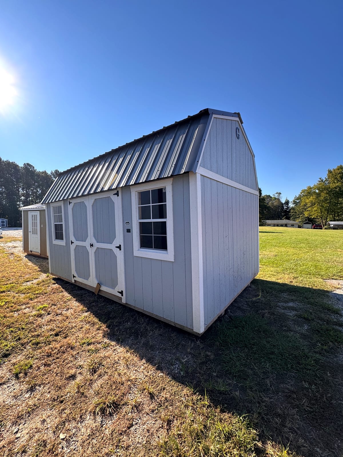 10x16 Side Lofted Barn at Graceland of Cumming