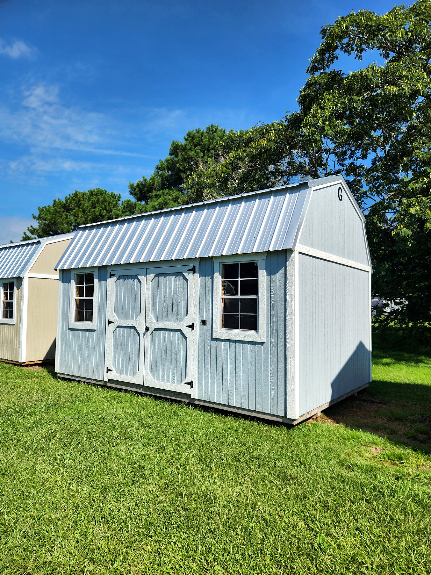 10x16 Side Lofted Barn at Toler's Coastal Structures - Newport