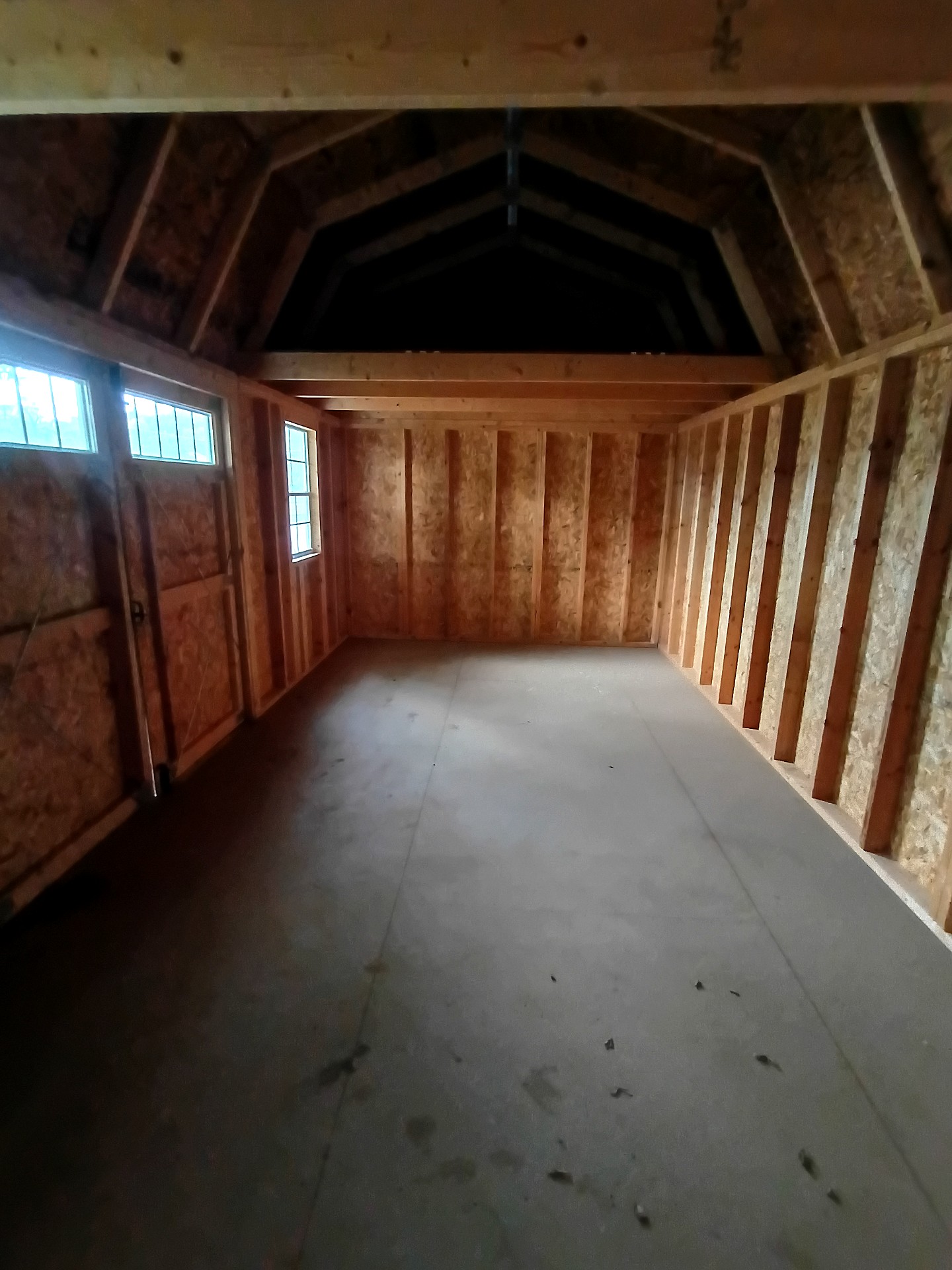 10x20 Side Lofted Barn at Jimmy's Portable Buildings of Savannah, TN