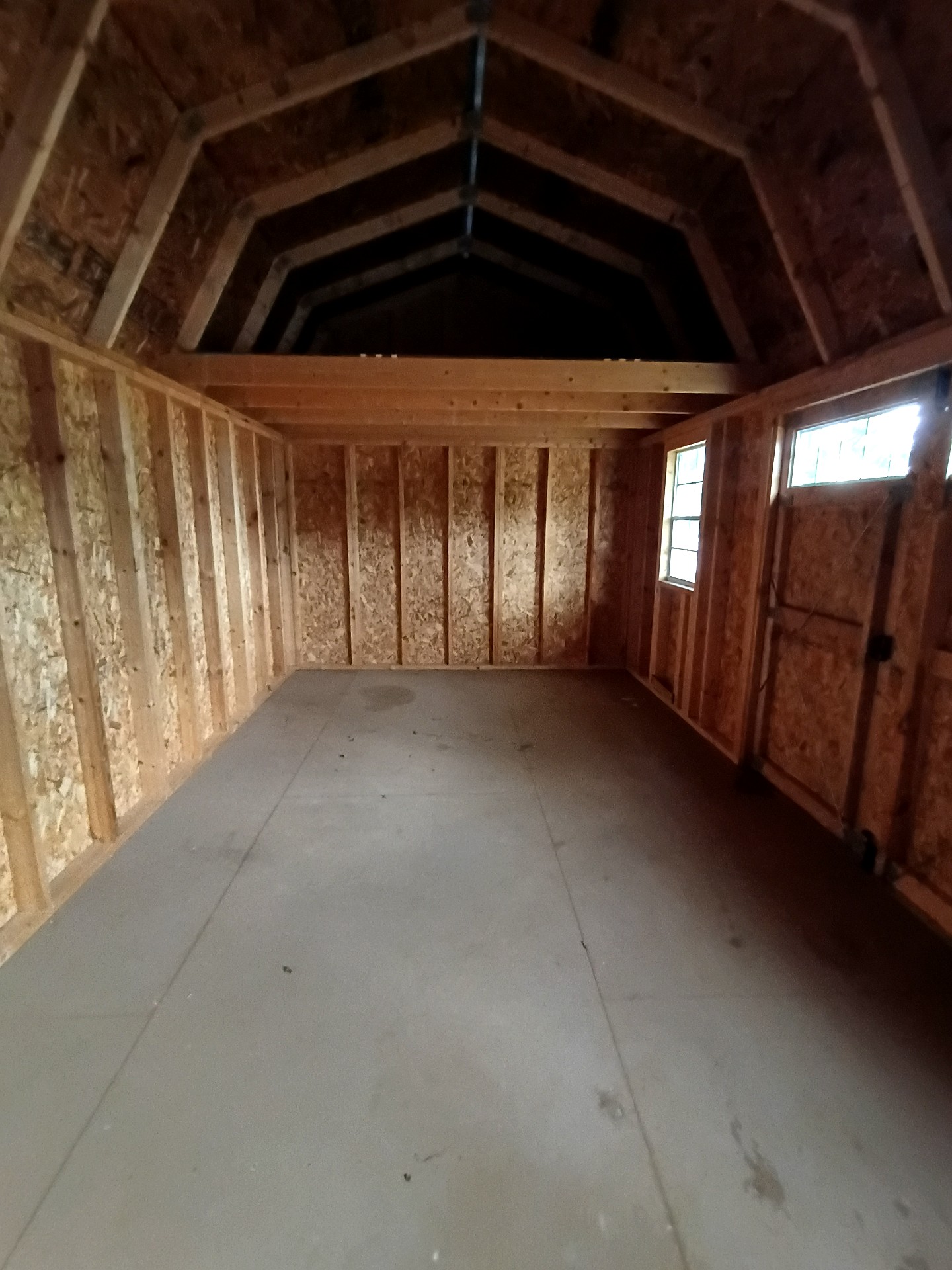 10x20 Side Lofted Barn at Jimmy's Portable Buildings of Savannah, TN