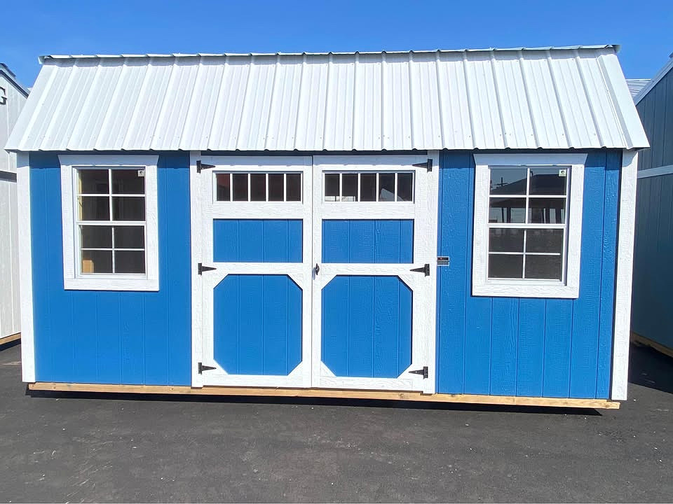 10x16 Side Lofted Barn at ACE Buildings - Graceland of Corpus Christi