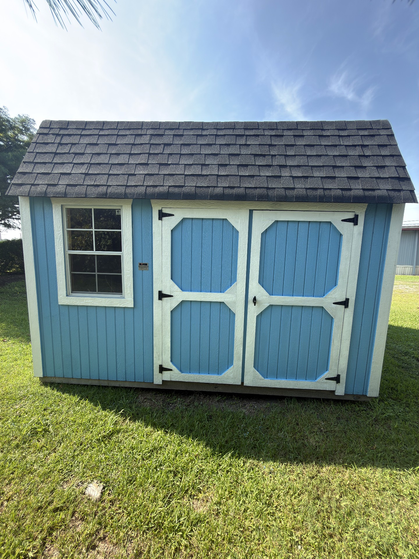 10x12 Side Lofted Barn at Toler's Coastal Structures - Newport
