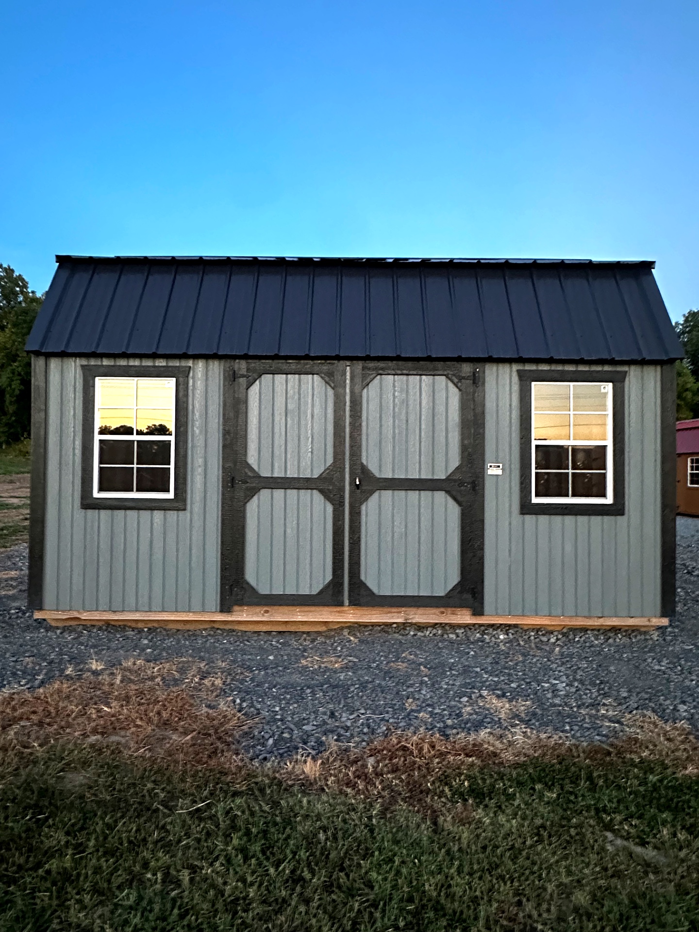 12x16 Side Lofted Barn at G&L Carports & Portable Buildings