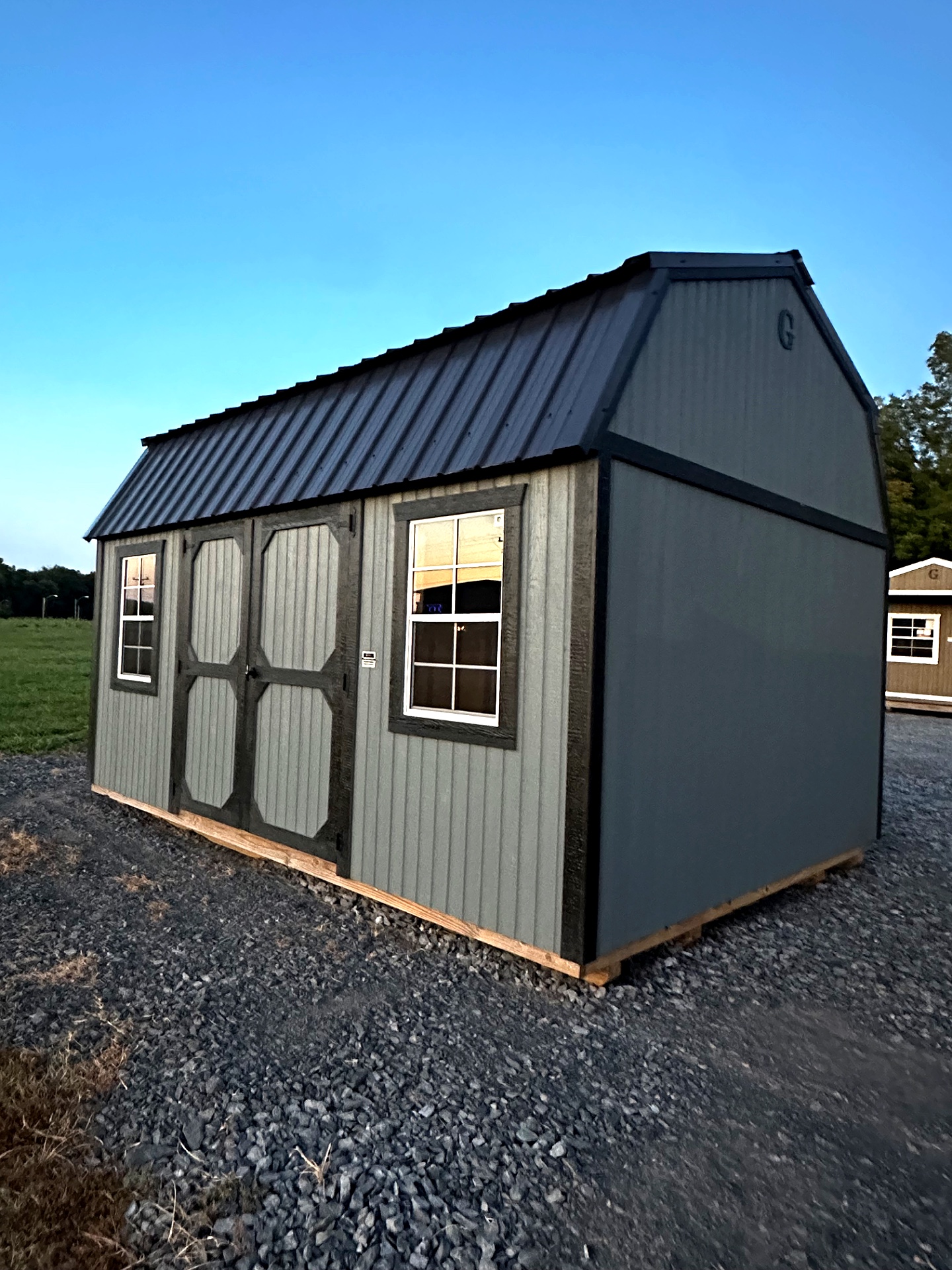 12x16 Side Lofted Barn at G&L Carports & Portable Buildings