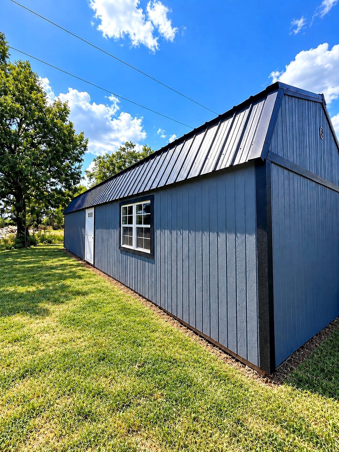 14x40 Side Lofted Barn at G&L Carports & Portable Buildings