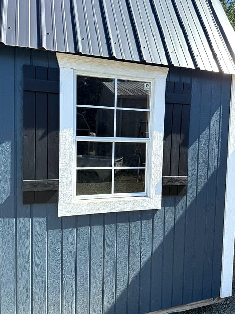 10x16 Side Lofted Barn at Graceland Portable Buildings of the Carolinas / Dixie Motors, LLC
