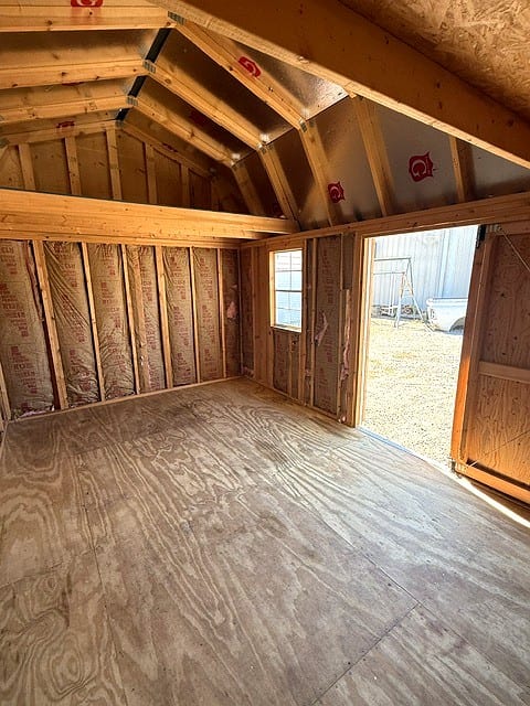 10x16 Side Lofted Barn at Graceland Portable Buildings of the Carolinas / Dixie Motors, LLC