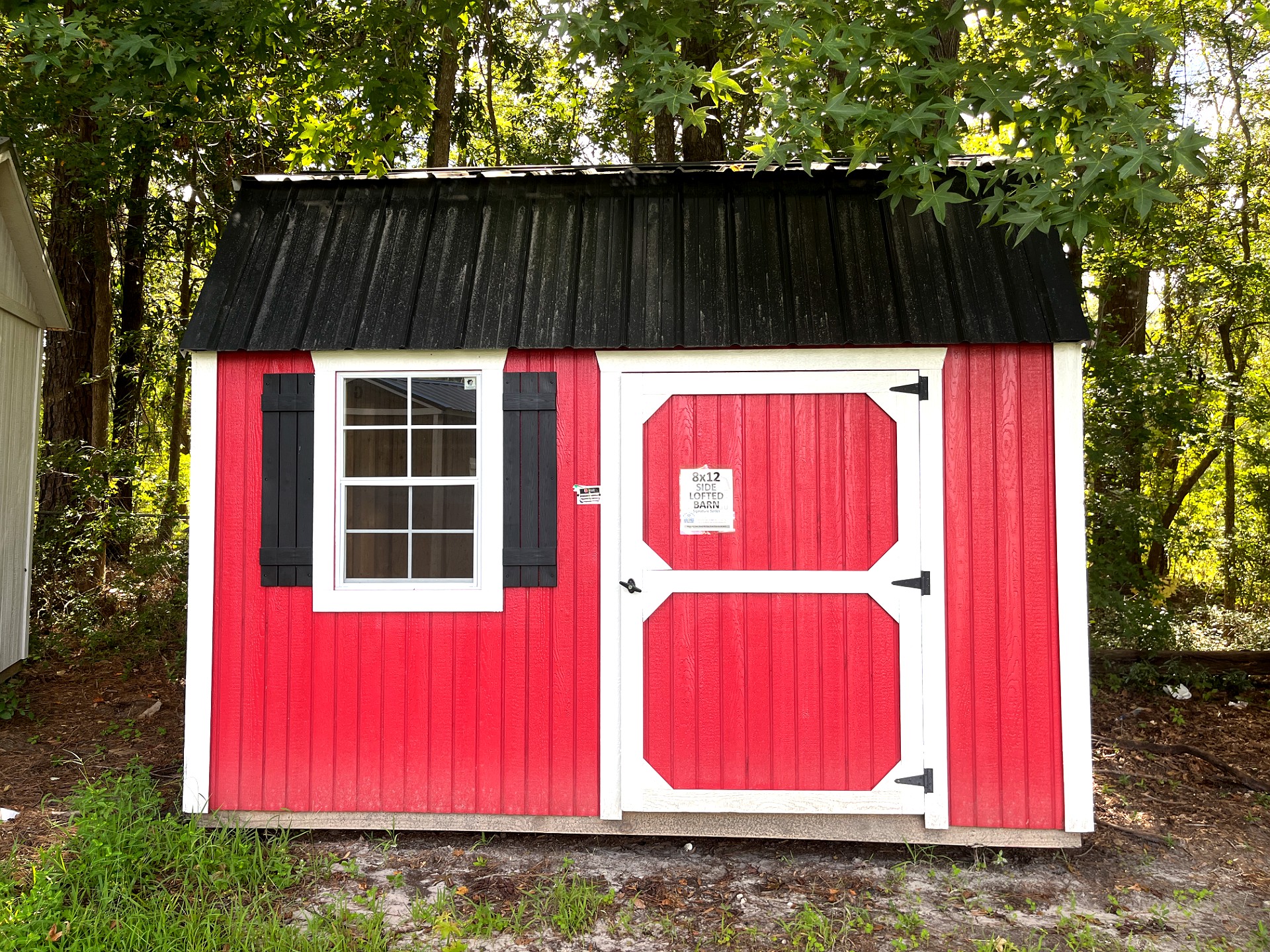 8x12 Side Lofted Barn at Portable Buildings of Ravenel