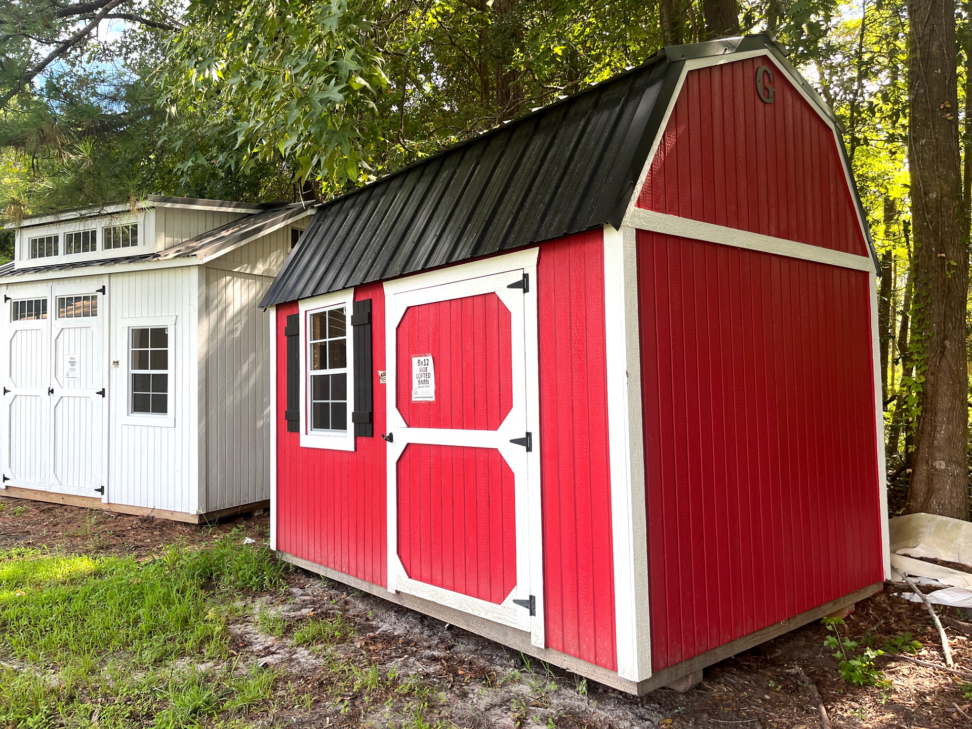8x12 Side Lofted Barn at Portable Buildings of Ravenel