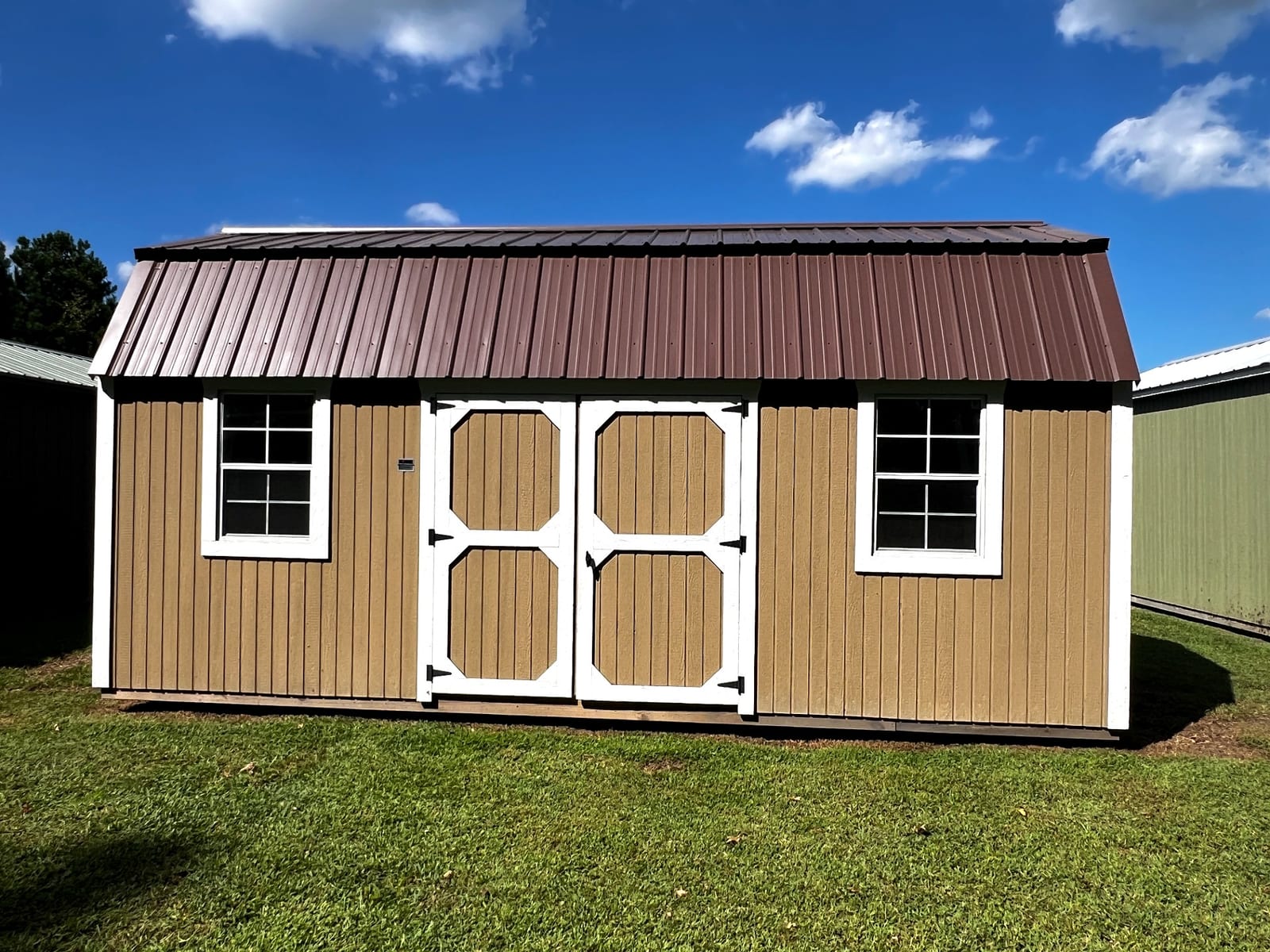 10x20 Side Lofted Barn at Toler's Coastal Structures - Newport