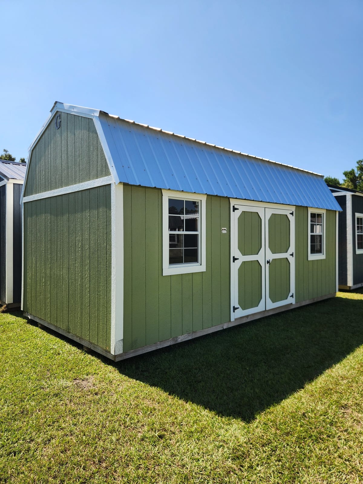 10x20 Side Lofted Barn at Toler's Coastal Structures - Newport