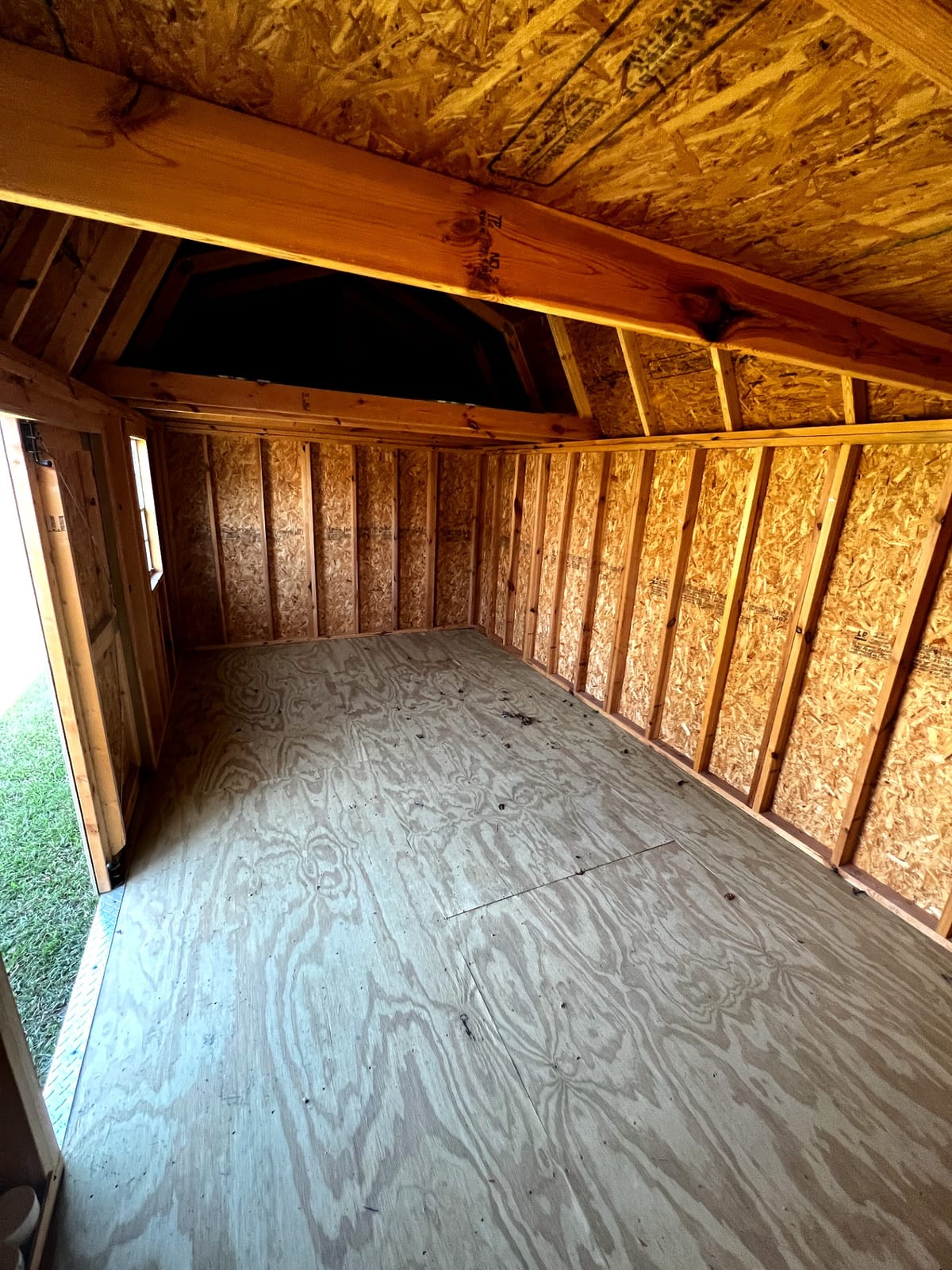10x20 Side Lofted Barn at Toler's Coastal Structures - Newport