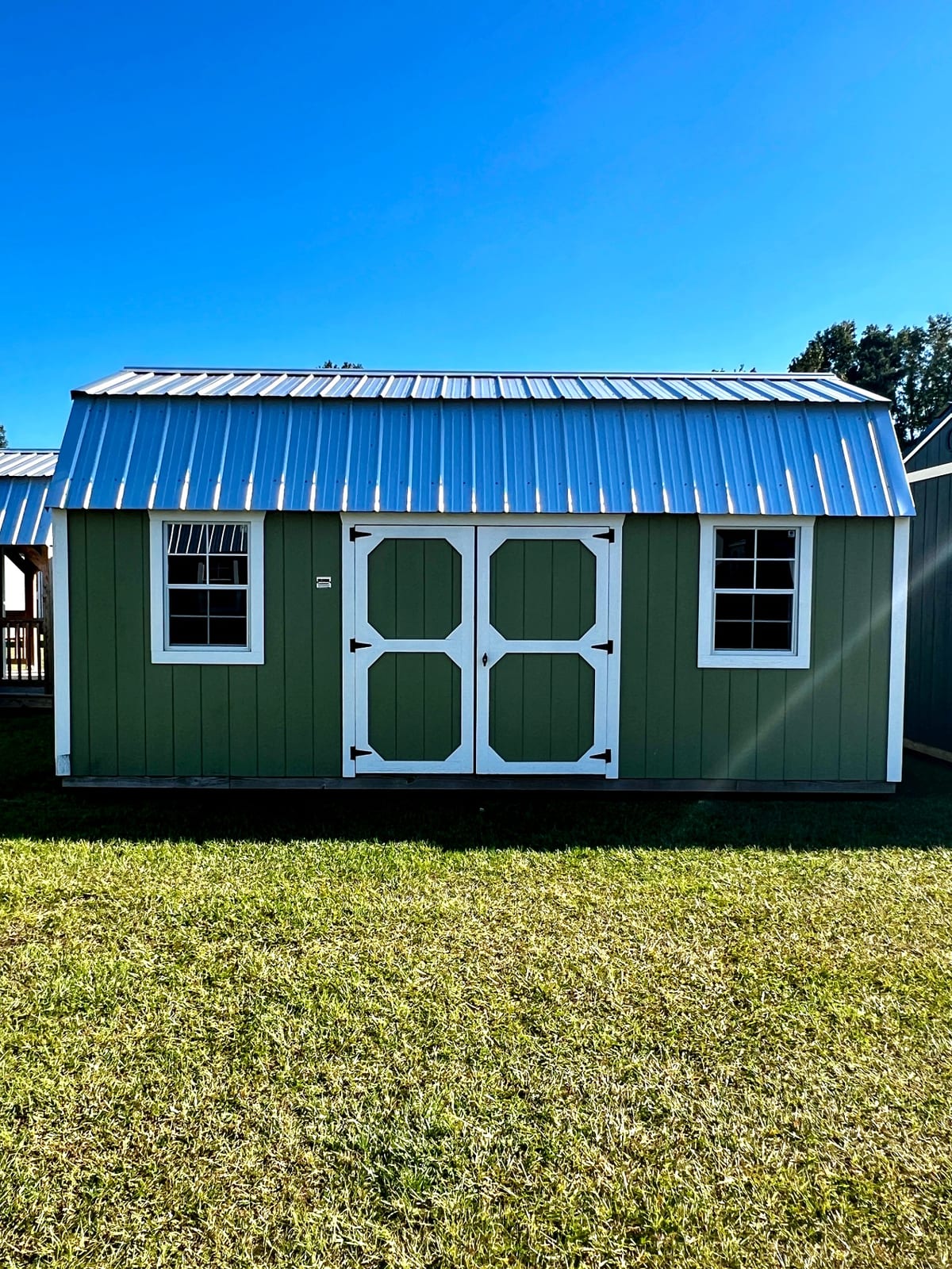 10x20 Side Lofted Barn at Toler's Coastal Structures - Newport