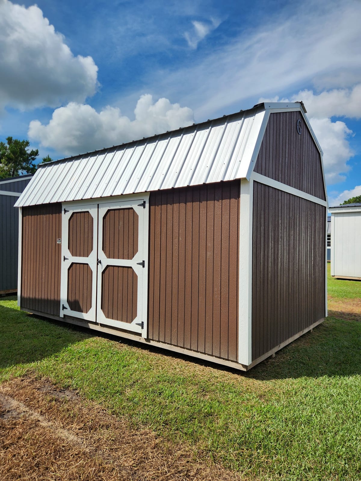 10x16 Side Lofted Barn at Toler's Coastal Structures - Newport