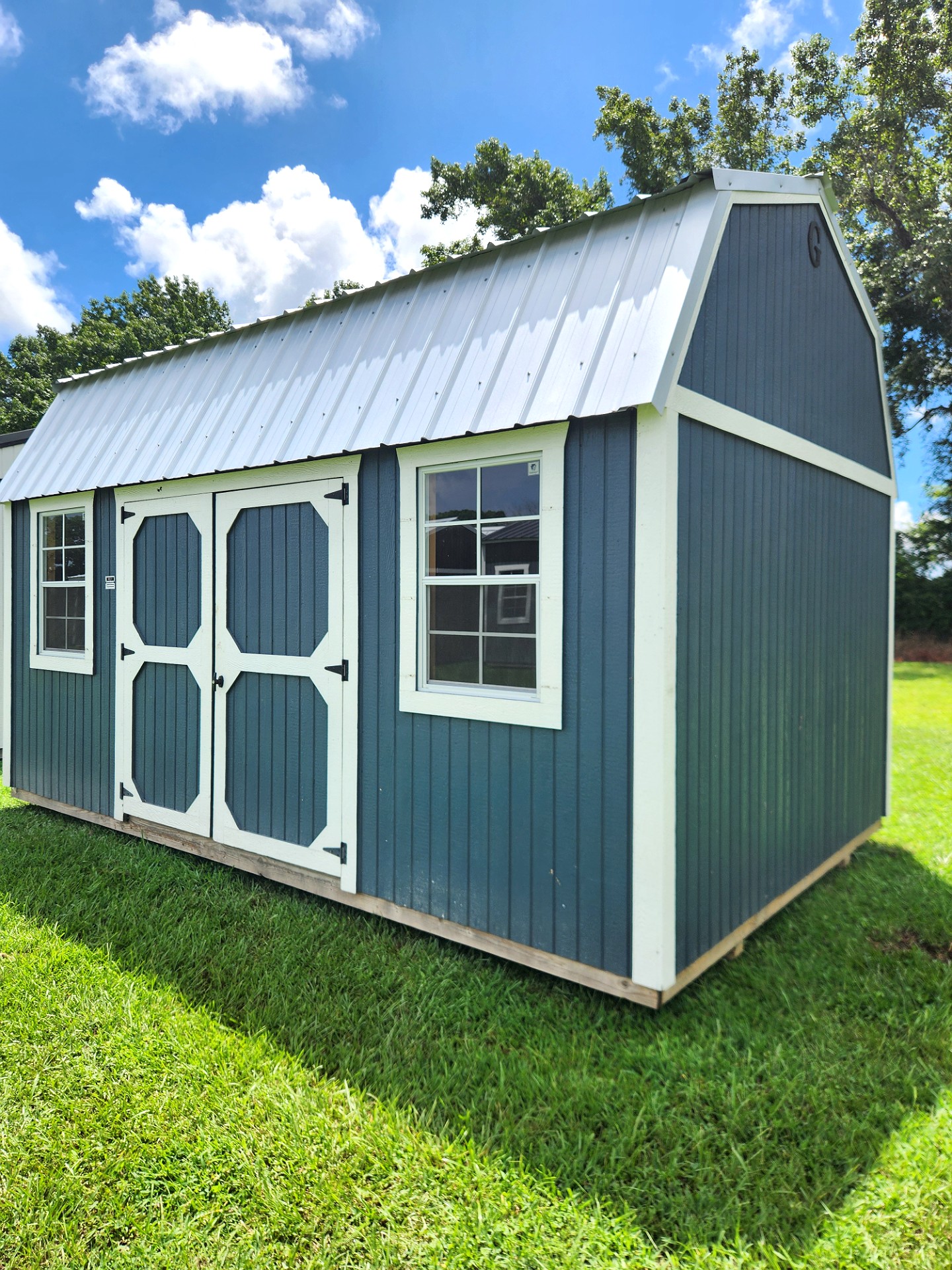 10x16 Side Lofted Barn at Toler's Coastal Structures - Newport