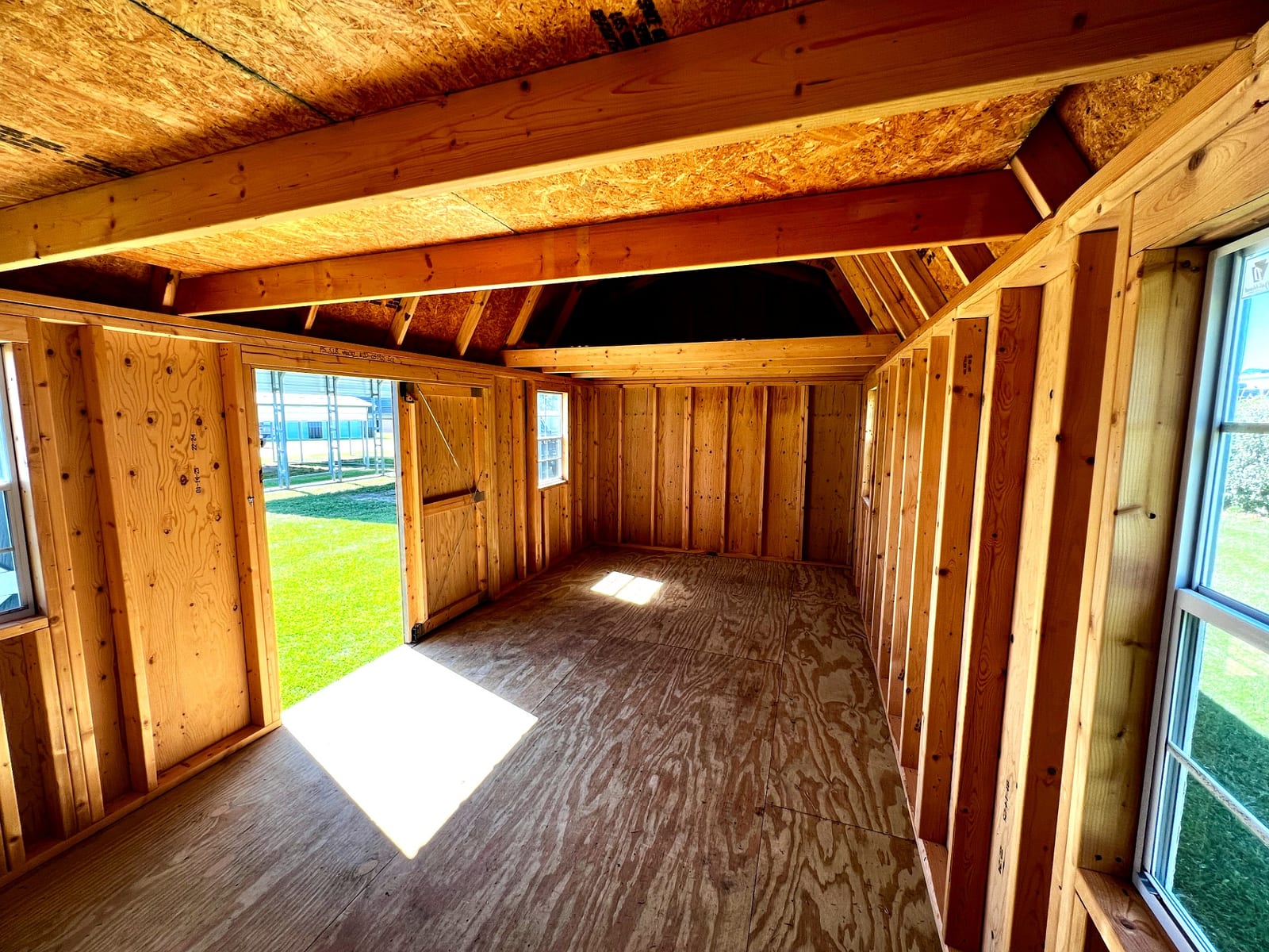 10x20 Side Lofted Barn at Toler's Coastal Structures - Newport