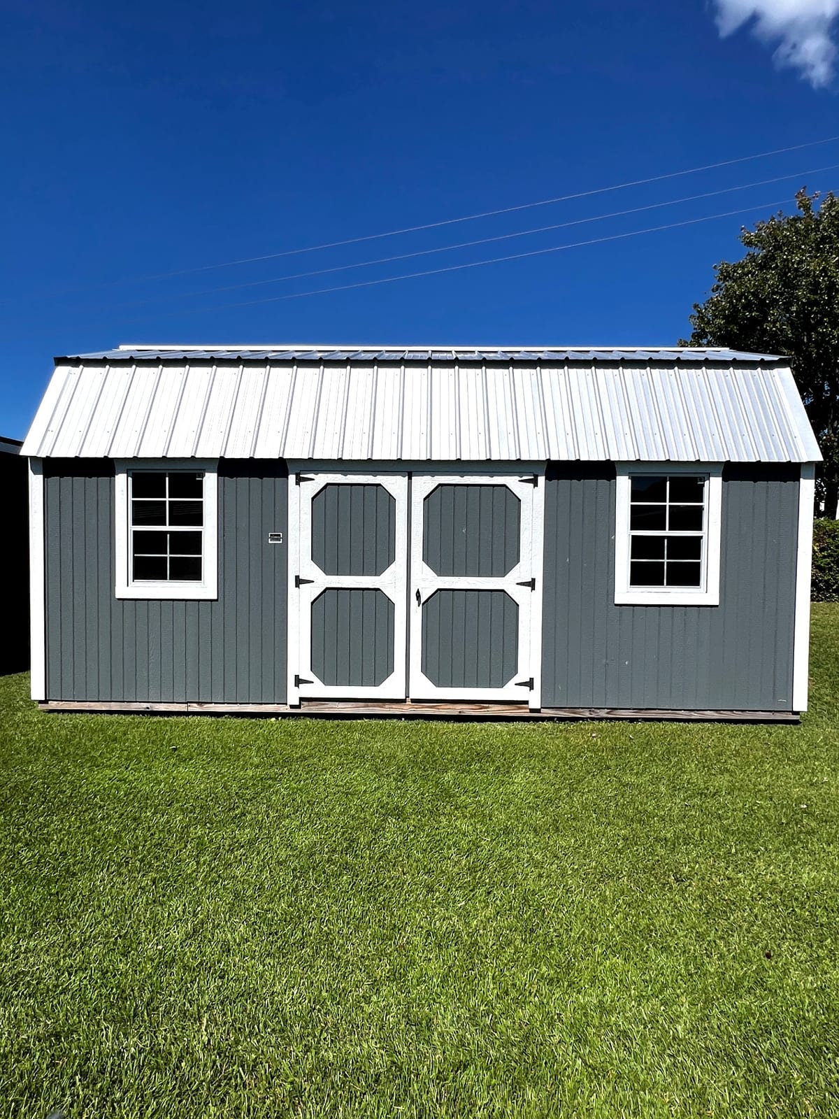 10x20 Side Lofted Barn at Toler's Coastal Structures - Newport