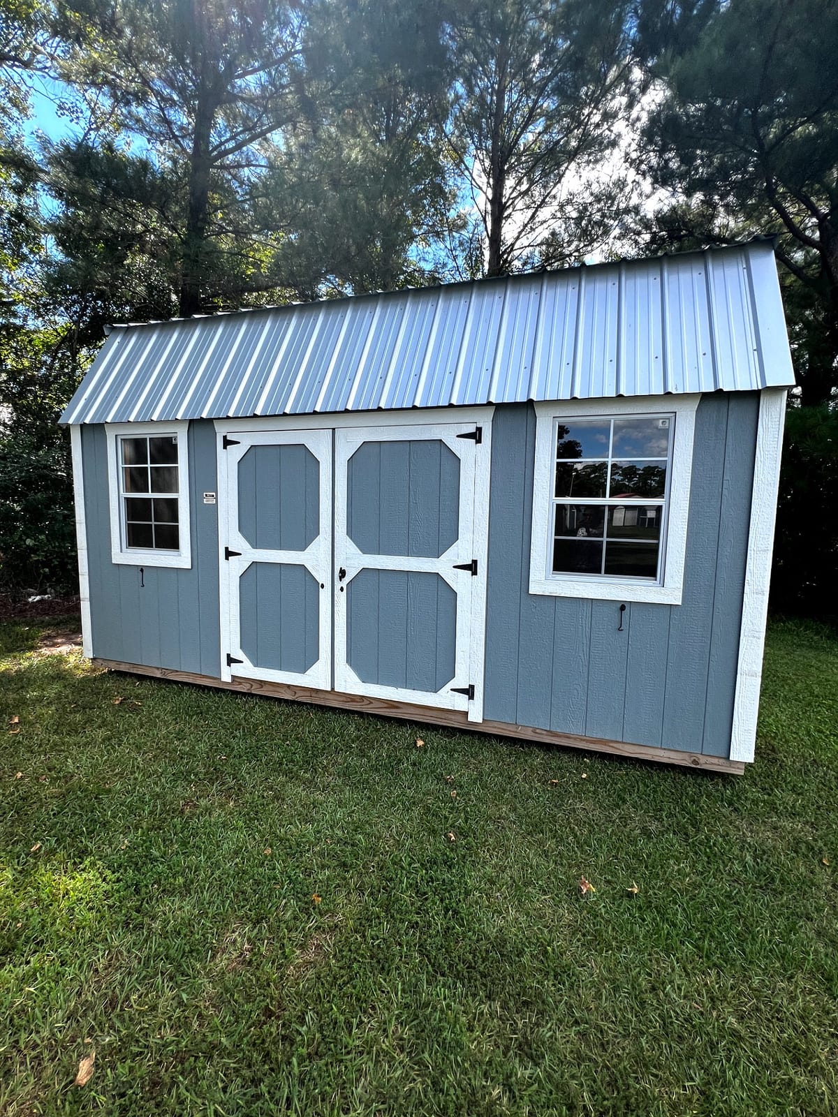 10x16 Side Lofted Barn at Toler's Coastal Structures - Newport
