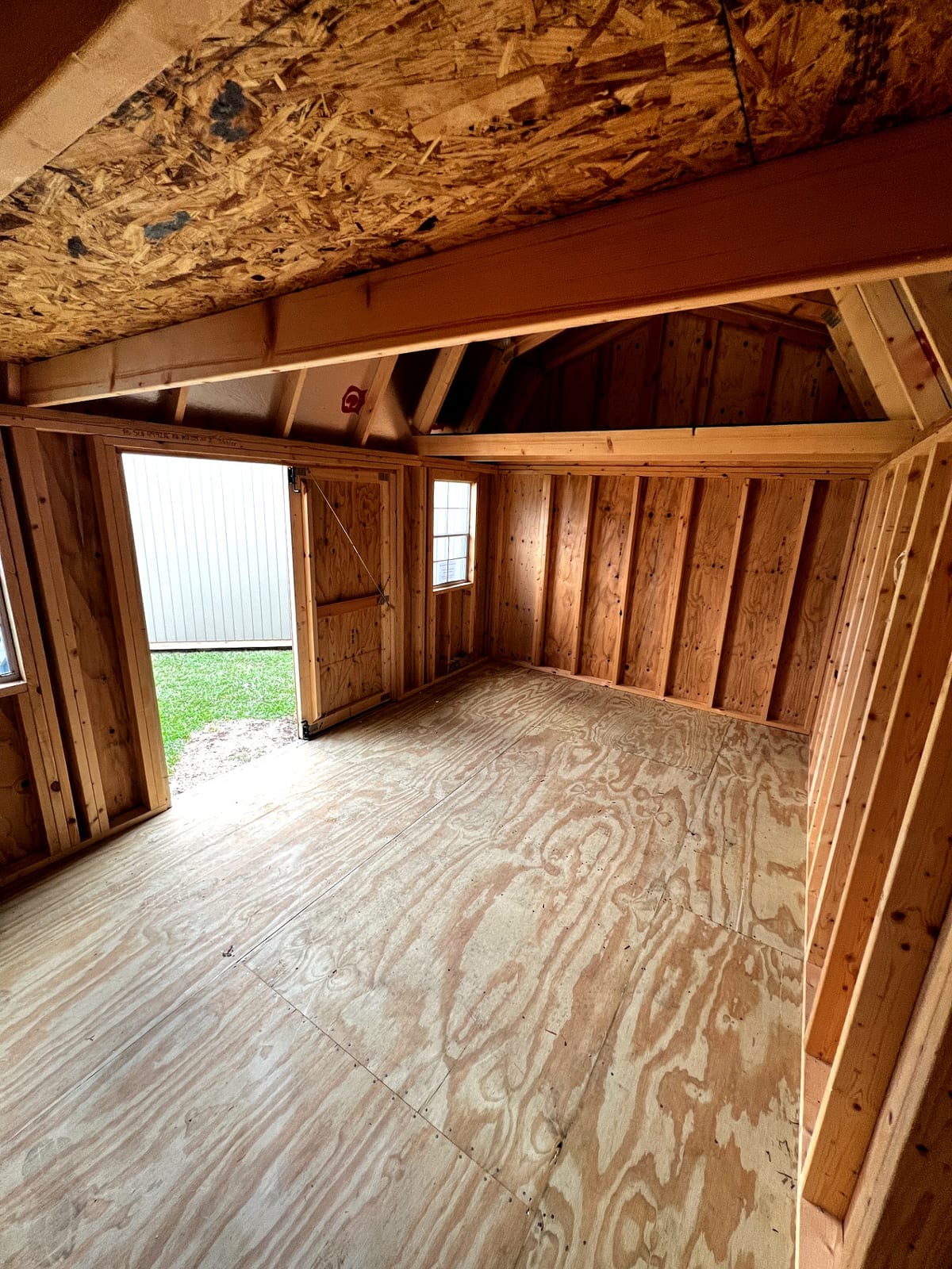10x16 Side Lofted Barn at Toler's Coastal Structures - Newport